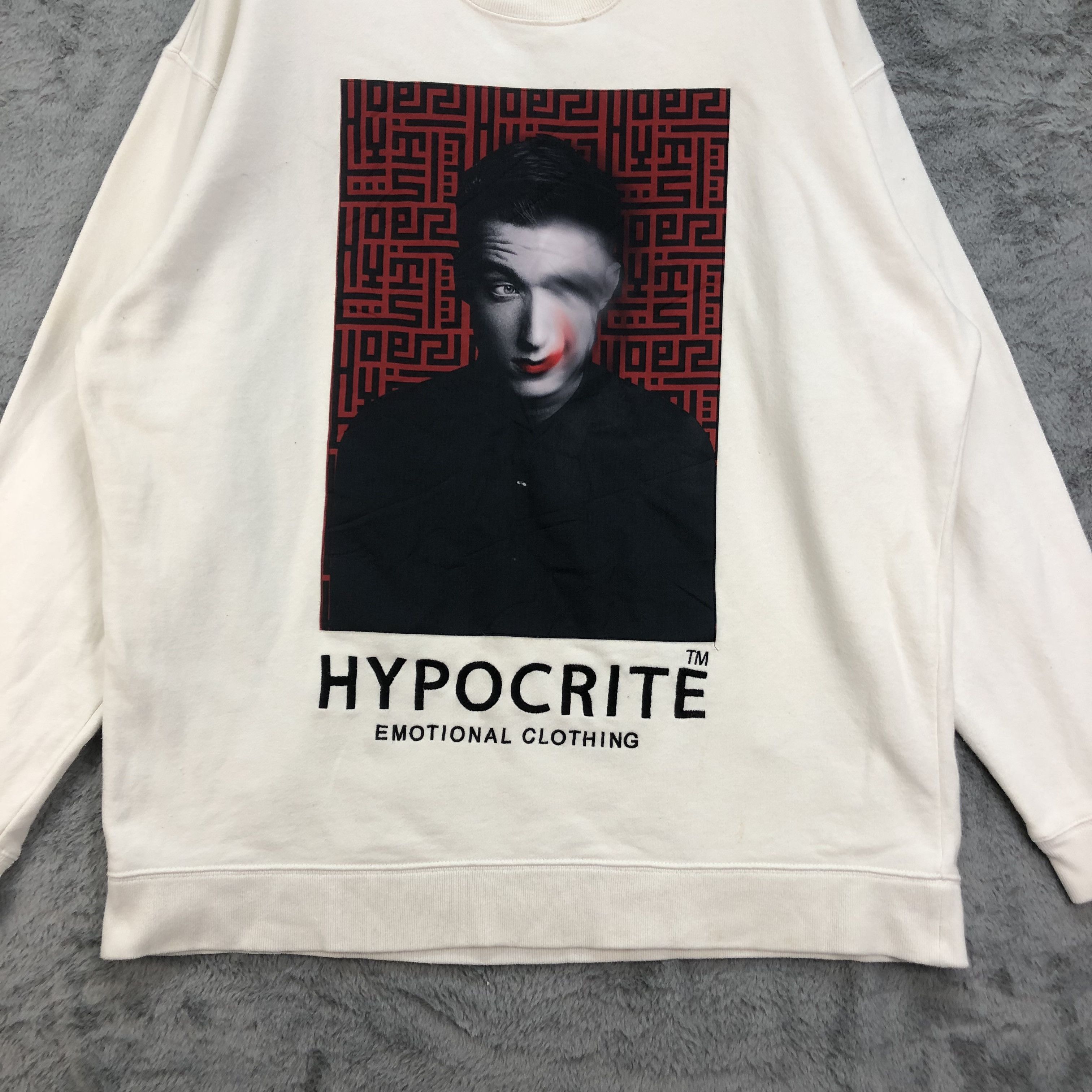Japanese Brand HYPOCRITE EMOTIONAL CLOTHING GRAPHIC SWEATSHIRT #4622-163 Size US XL / EU 56 / 4 - 5 Thumbnail