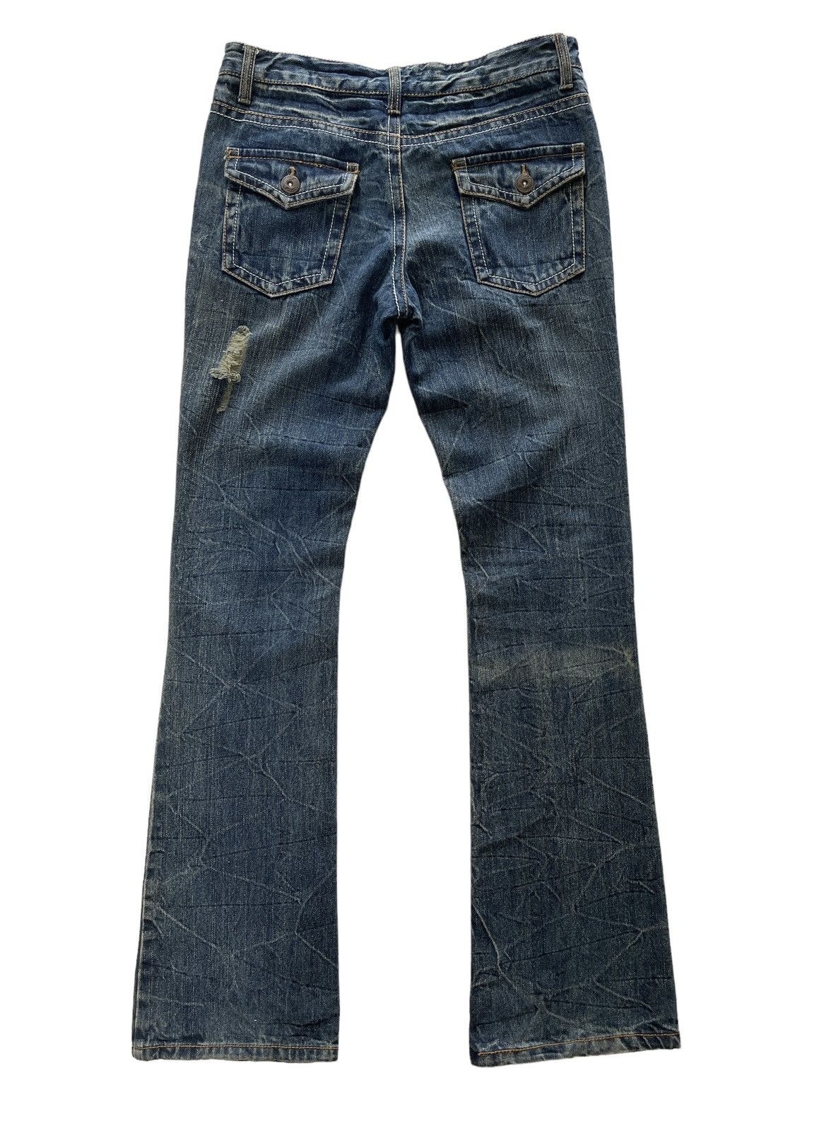 Japanese Brand Japanese Brand Distressed Rusty Flared Denim Size US 31 - 2 Thumbnail