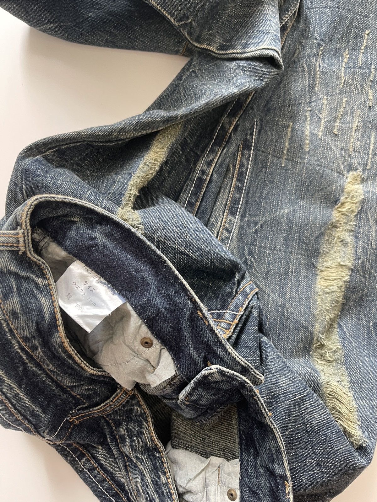 Japanese Brand Japanese Brand Distressed Rusty Flared Denim Size US 31 - 14 Thumbnail