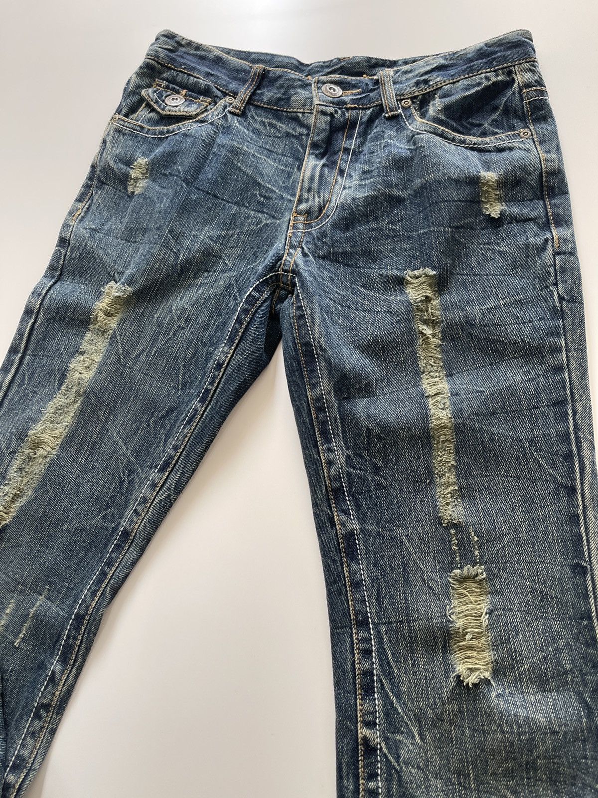 Japanese Brand Japanese Brand Distressed Rusty Flared Denim Size US 31 - 12 Thumbnail