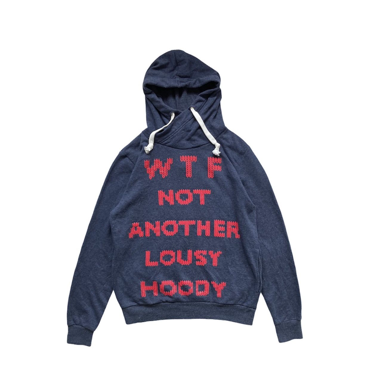 image of Divided x H&m Wtf Hooded Sweater in Blue/Black, Men's (Size Medium)