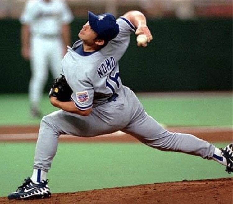 MLB Vintage 1995 Nutmeg Mills HIDEO NOMO debut LA Dodgers Tee Size US L / EU 52-54 / 3 - 10 Thumbnail