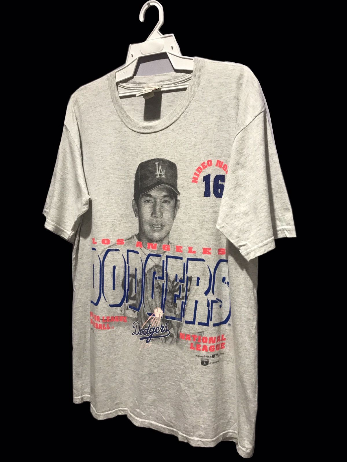 MLB Vintage 1995 Nutmeg Mills HIDEO NOMO debut LA Dodgers Tee Size US L / EU 52-54 / 3 - 3 Thumbnail