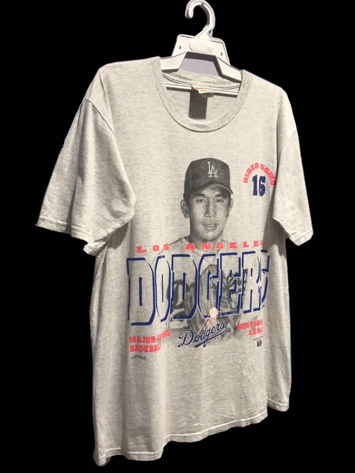 MLB Vintage 1995 Nutmeg Mills HIDEO NOMO debut LA Dodgers Tee Size US L / EU 52-54 / 3 - 2 Thumbnail