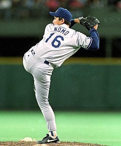 MLB Vintage 1995 Nutmeg Mills HIDEO NOMO debut LA Dodgers Tee Size US L / EU 52-54 / 3 - 8 Thumbnail