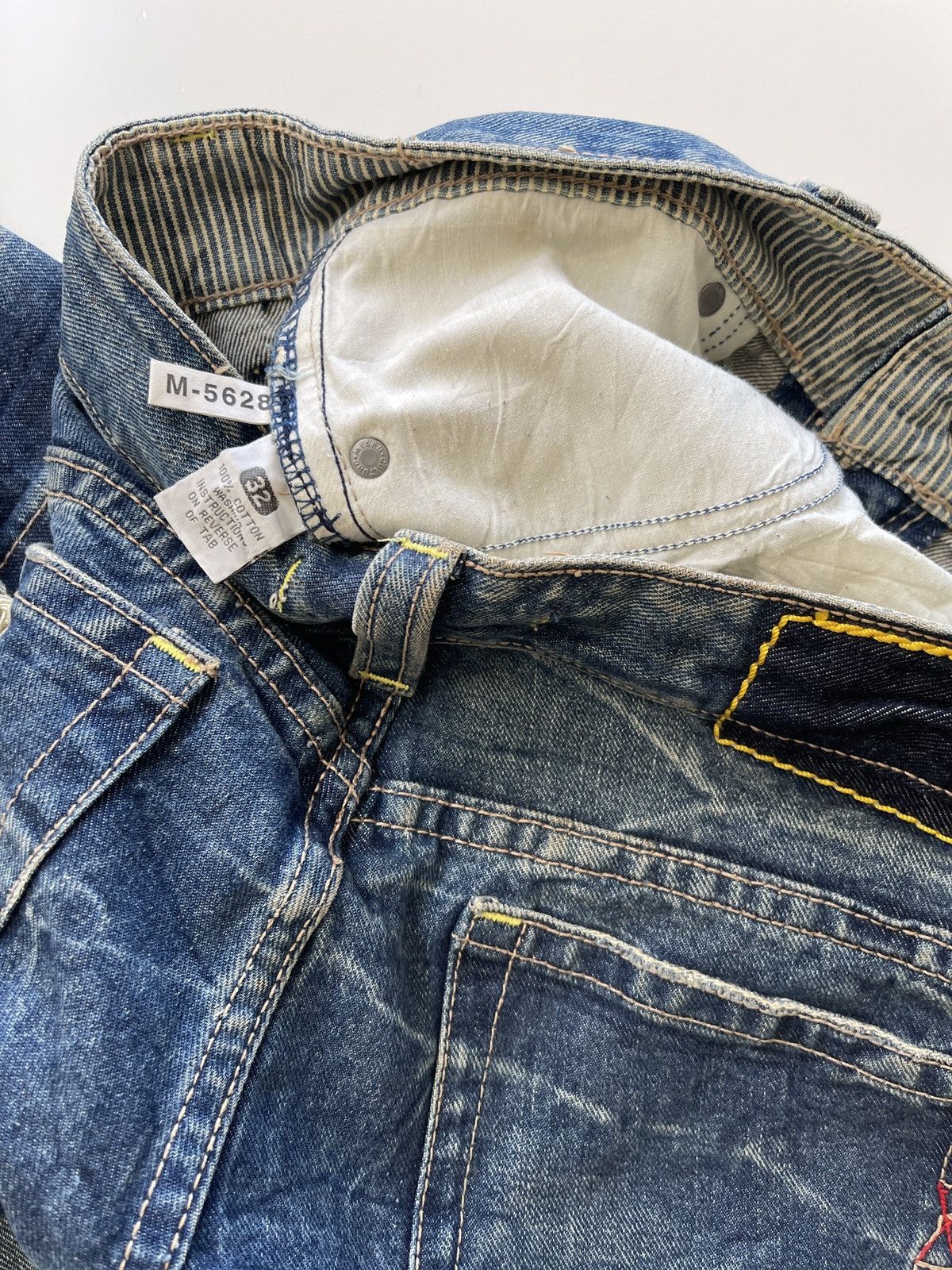 Japanese Brand Mixed Culture Distressed Design Flared Denim Size US 34 / EU 50 - 13 Thumbnail