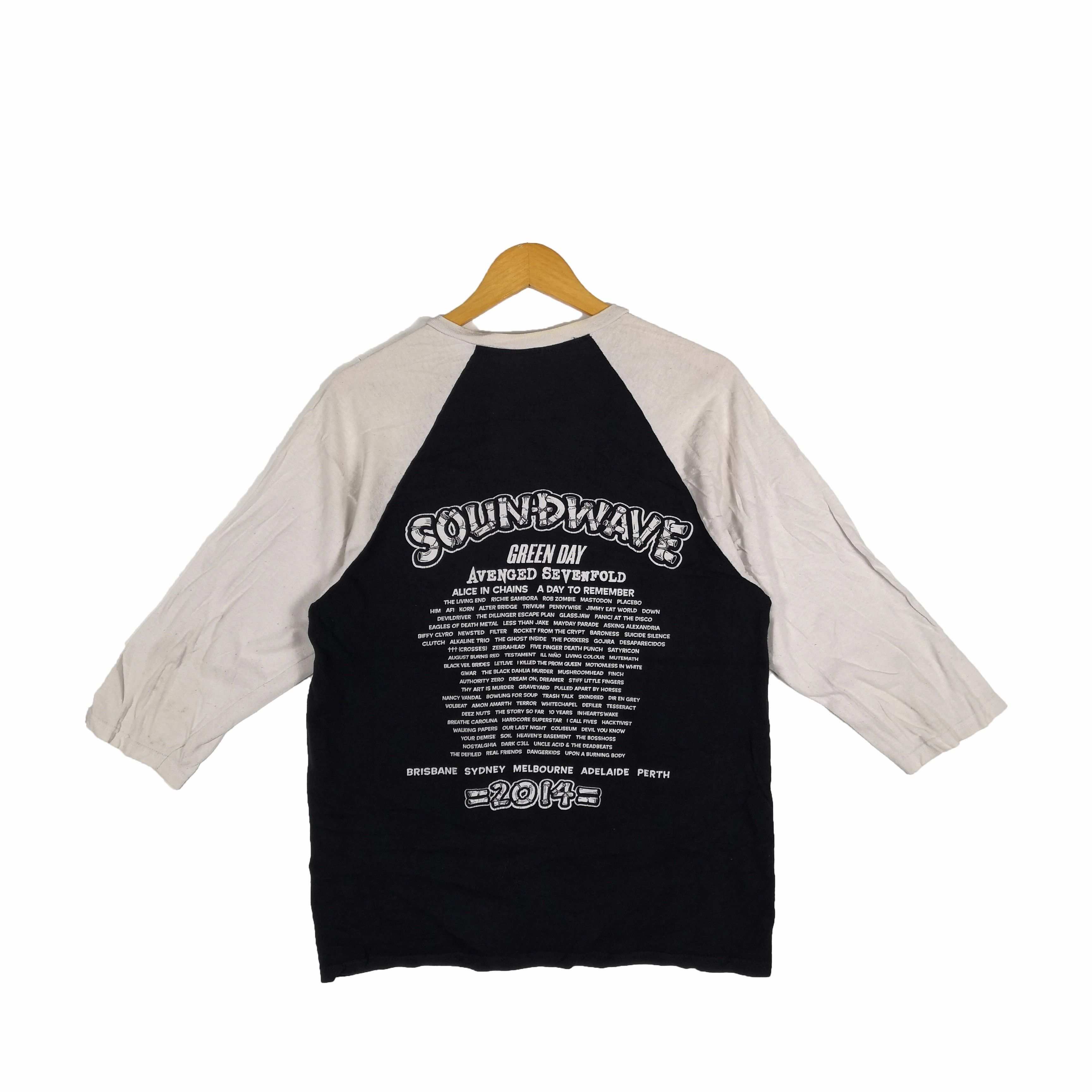 Band Tees Soundwave T-shirt Fest Band A7X Green Day Alice Chain Tees Size US M / EU 48-50 / 2 - 2 Thumbnail
