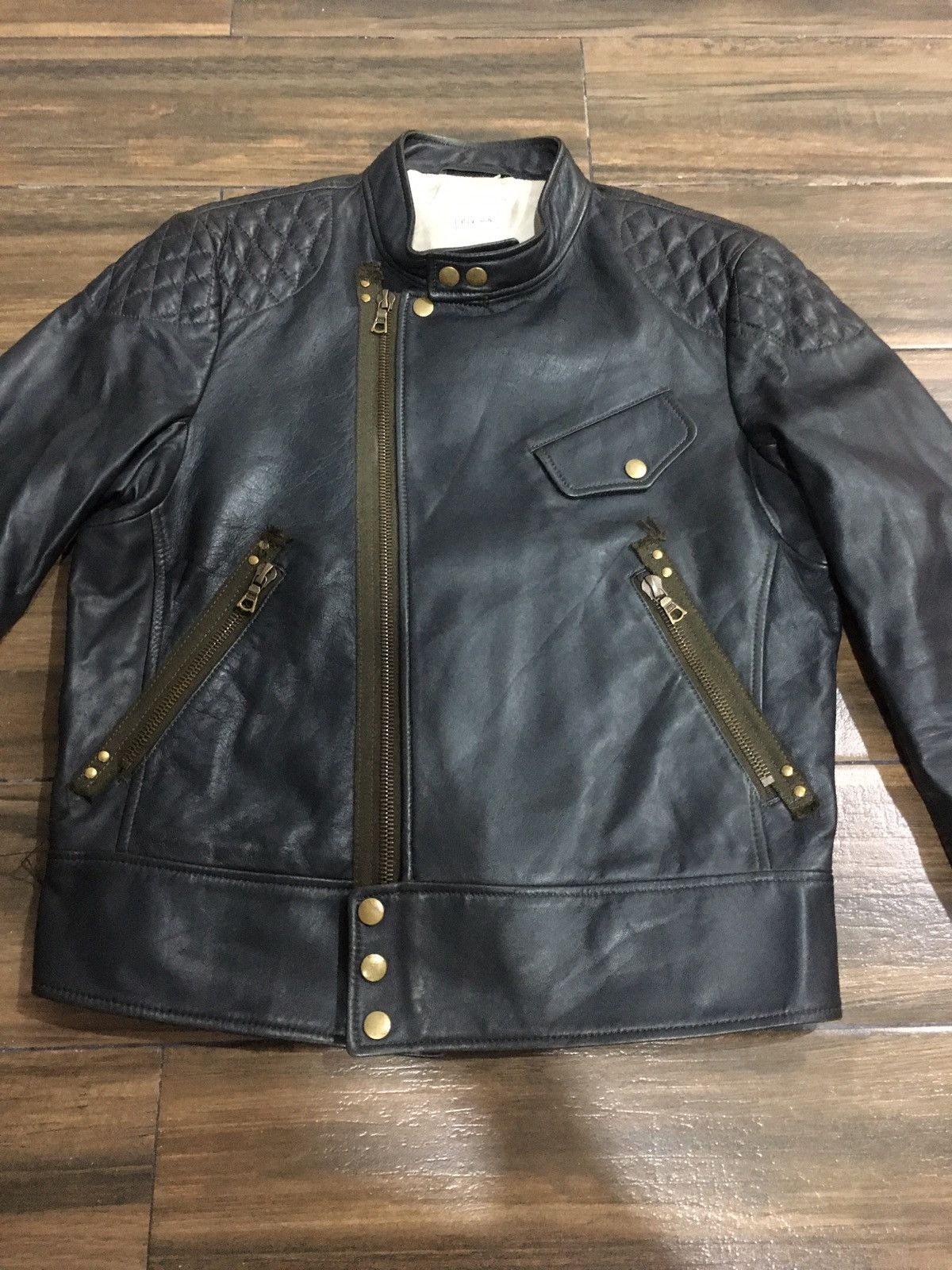 Paul Smith 🔥STEALS🔥RARE VTG PAUL SMITH LEATHER BIKER JACKET STYLE Size US S / EU 44-46 / 1 - 4 Thumbnail
