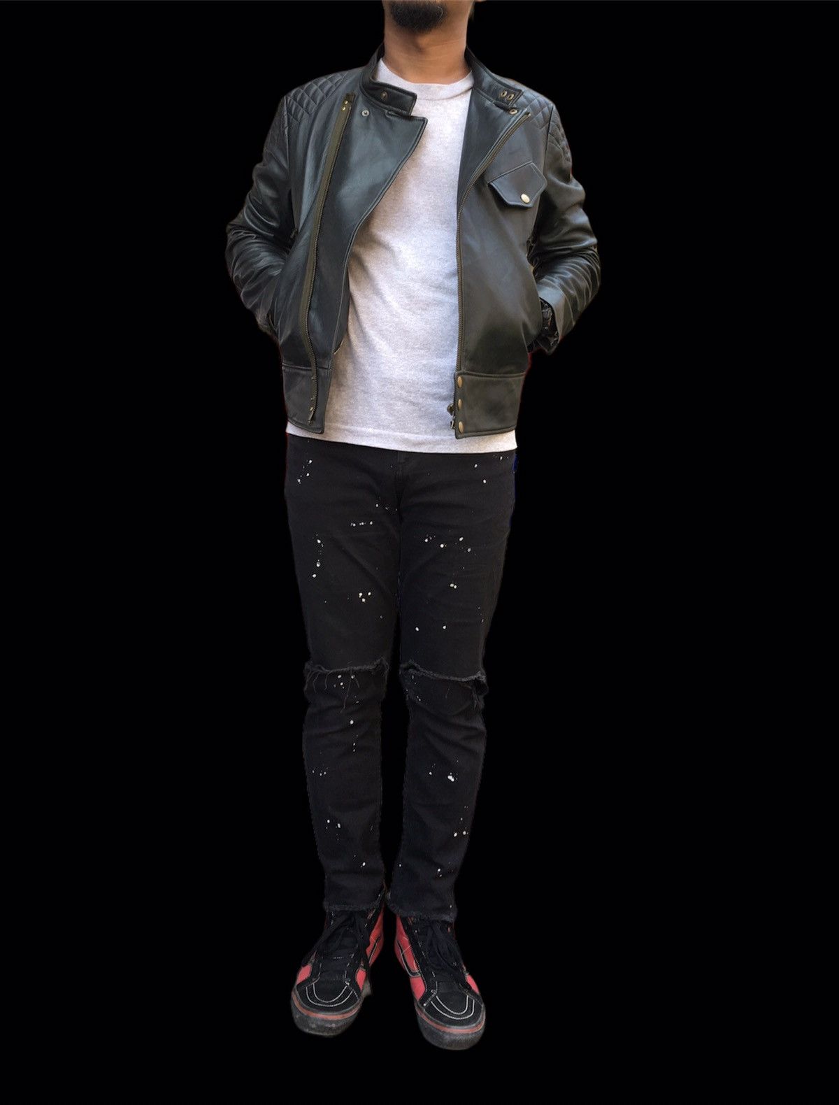 Paul Smith 🔥STEALS🔥RARE VTG PAUL SMITH LEATHER BIKER JACKET STYLE Size US S / EU 44-46 / 1 - 3 Thumbnail