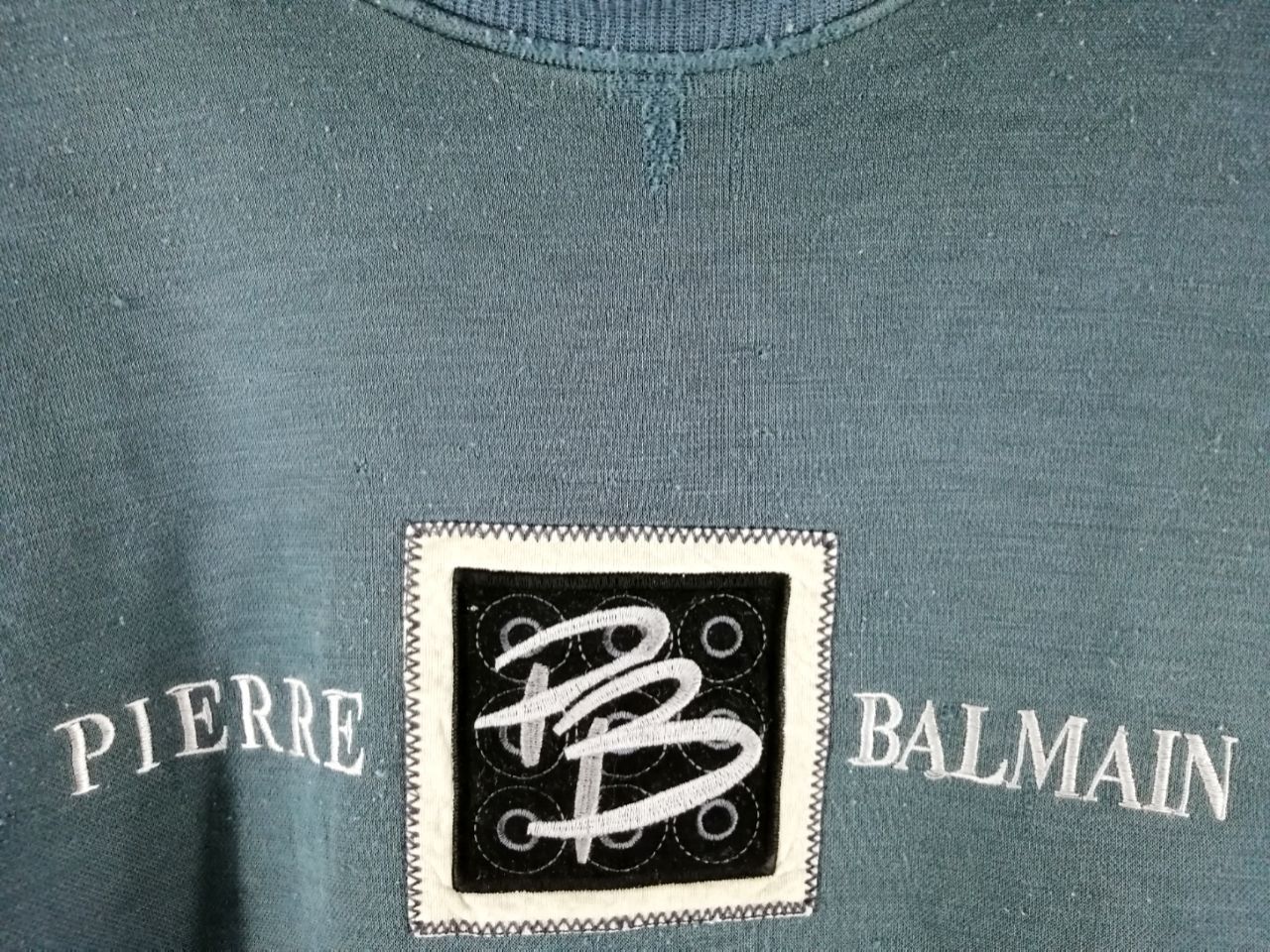 Pierre Balmain × Vintage VINTAGE DES CONSTRUCTED PIERRE BAILMAN SWEATSHIRT Size US L / EU 52-54 / 3 - 3 Thumbnail