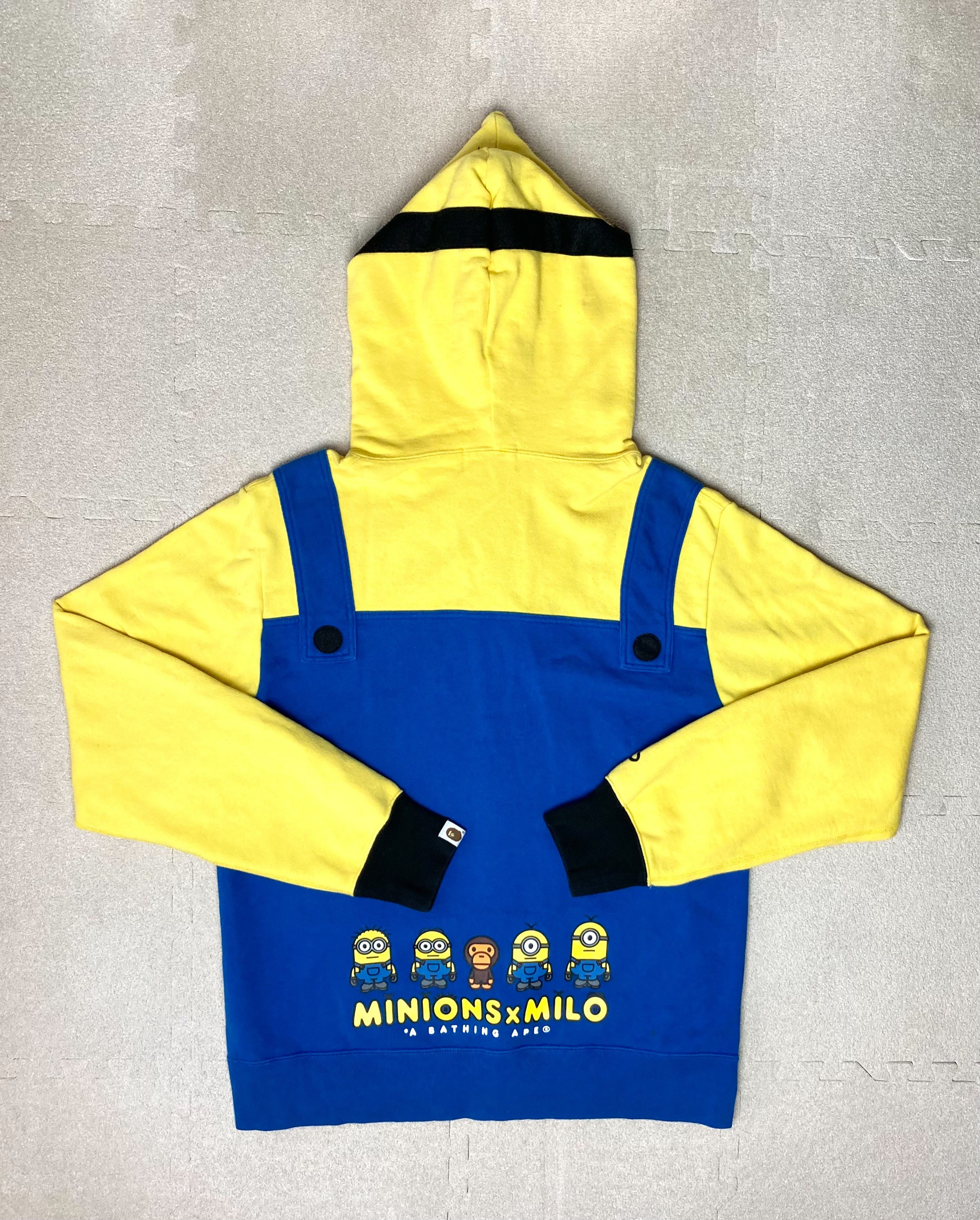 Bape BAPE x Minions Full Zip Shark Hoodie Yellow Size US XL / EU 56 / 4 - 3 Thumbnail