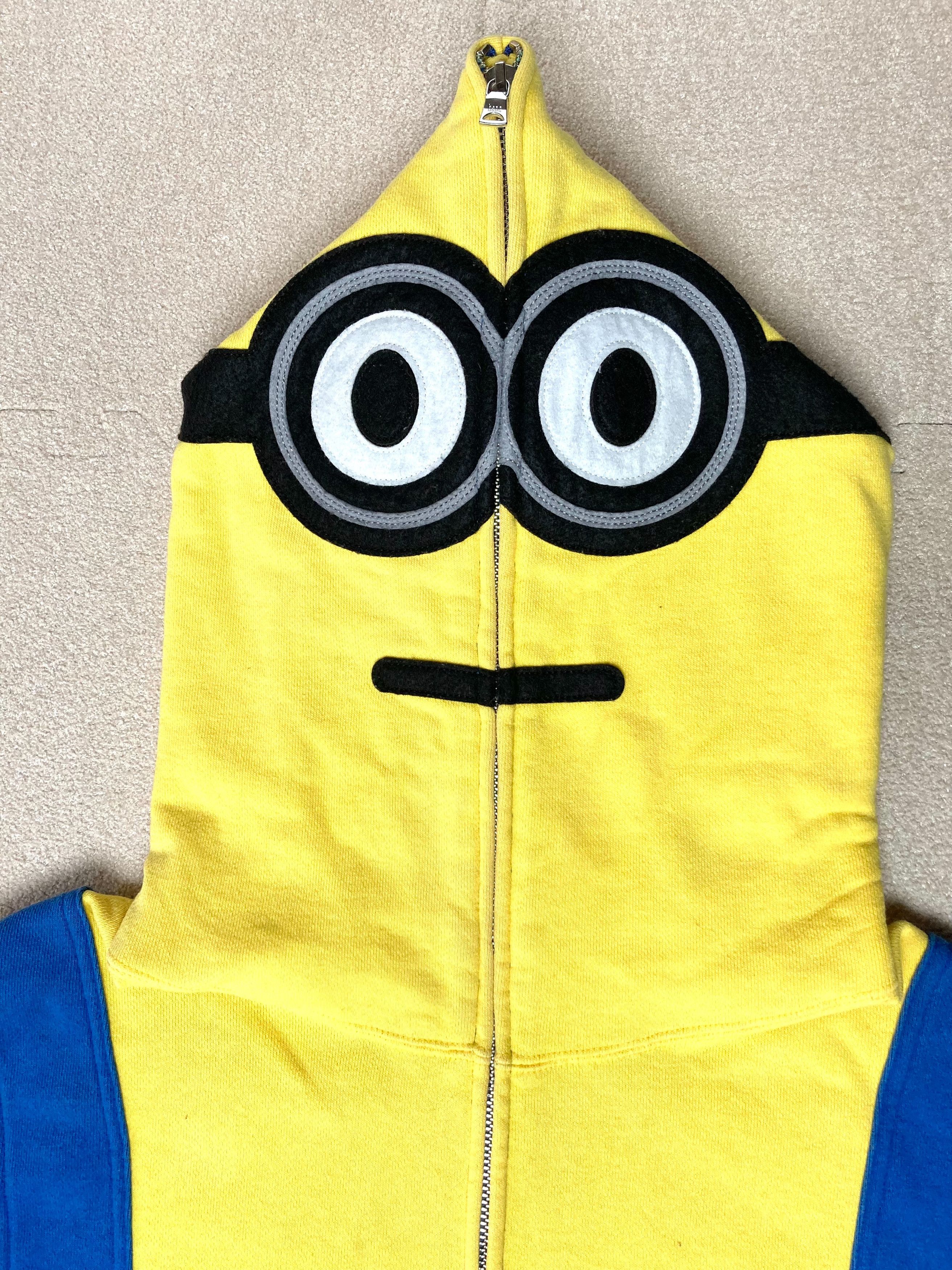Bape BAPE x Minions Full Zip Shark Hoodie Yellow Size US XL / EU 56 / 4 - 5 Thumbnail