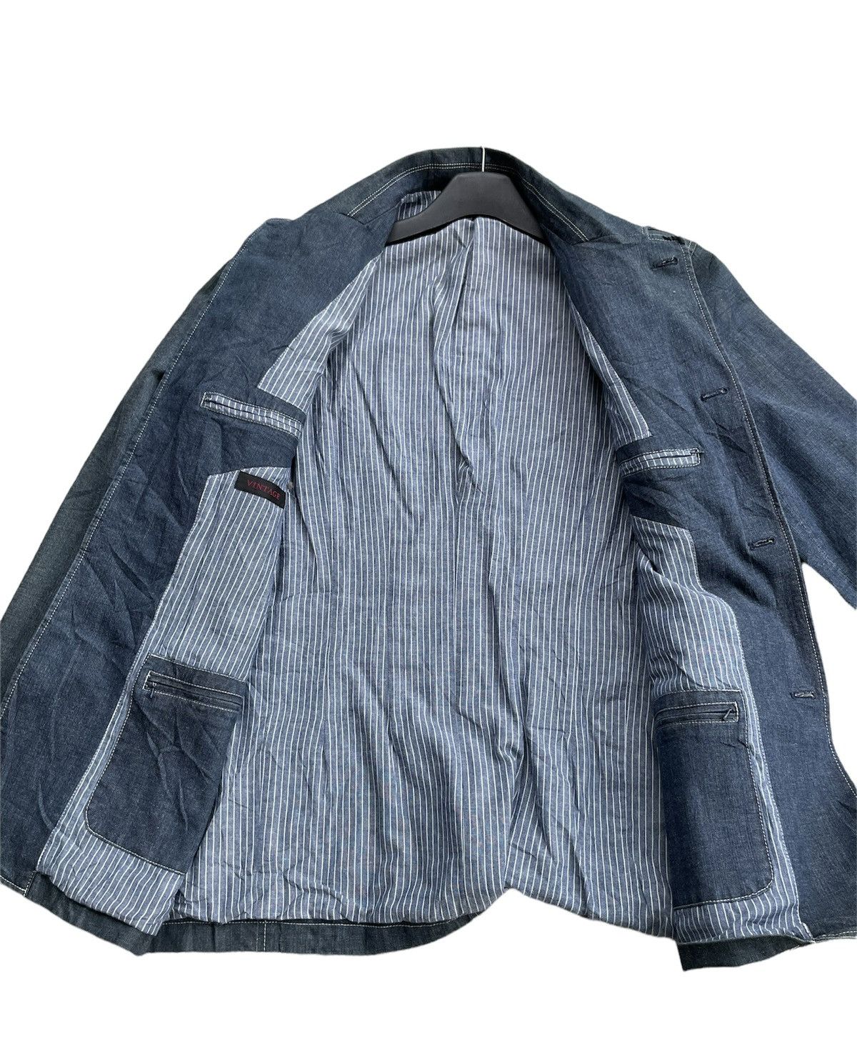 Japanese Brand × Vintage Vintage Japanesse Denim Chore Jacket Size US M / EU 48-50 / 2 - 11 Thumbnail