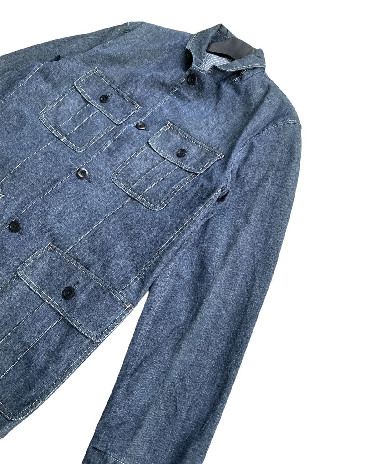 Japanese Brand × Vintage Vintage Japanesse Denim Chore Jacket Size US M / EU 48-50 / 2 - 4 Thumbnail