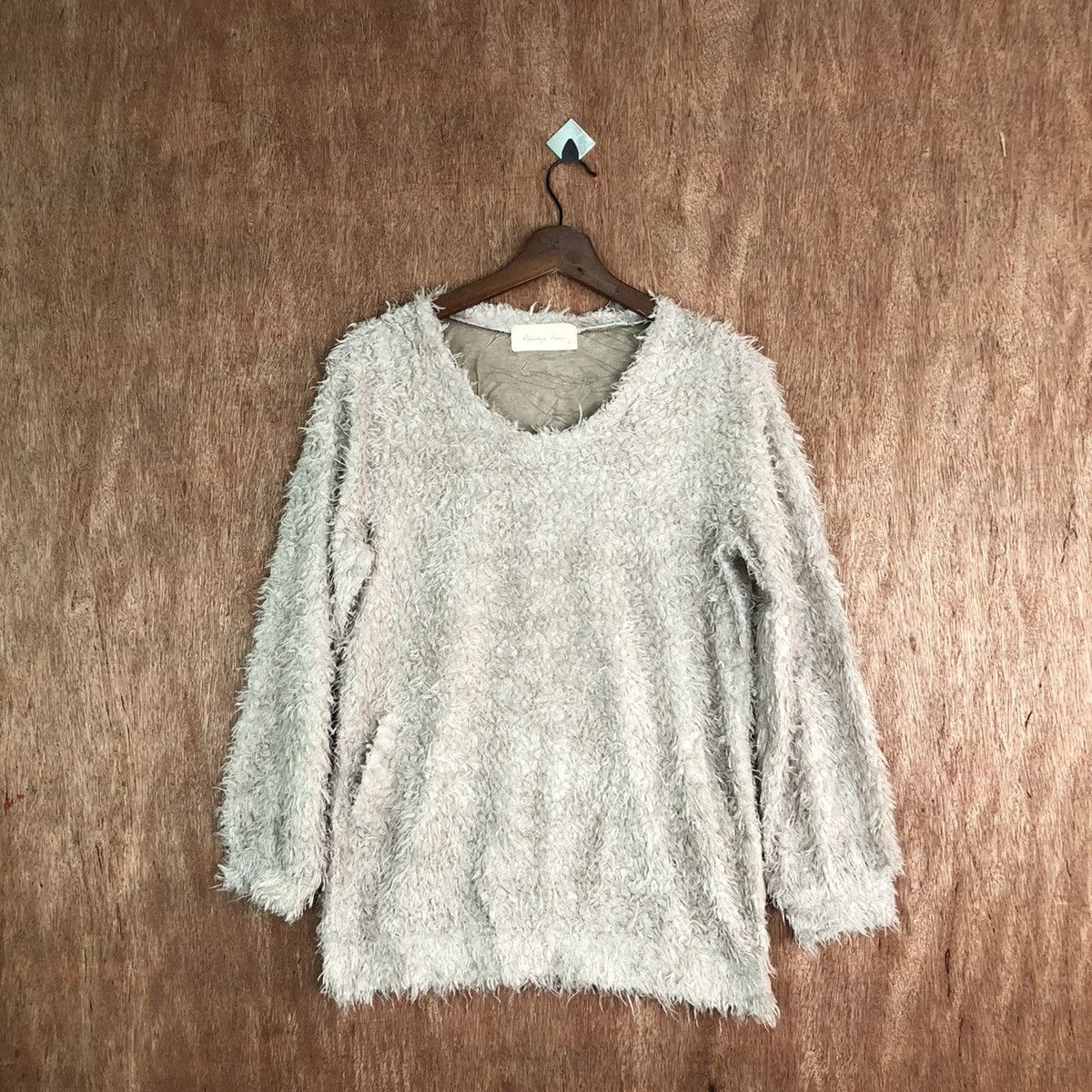 Homespun Knitwear × Japanese Brand × Vintage Japnese Brand Shag Shaggy Fur Mohair Knitwear #6625 Size L / US 10 / IT 46 - 1 Thumbnail