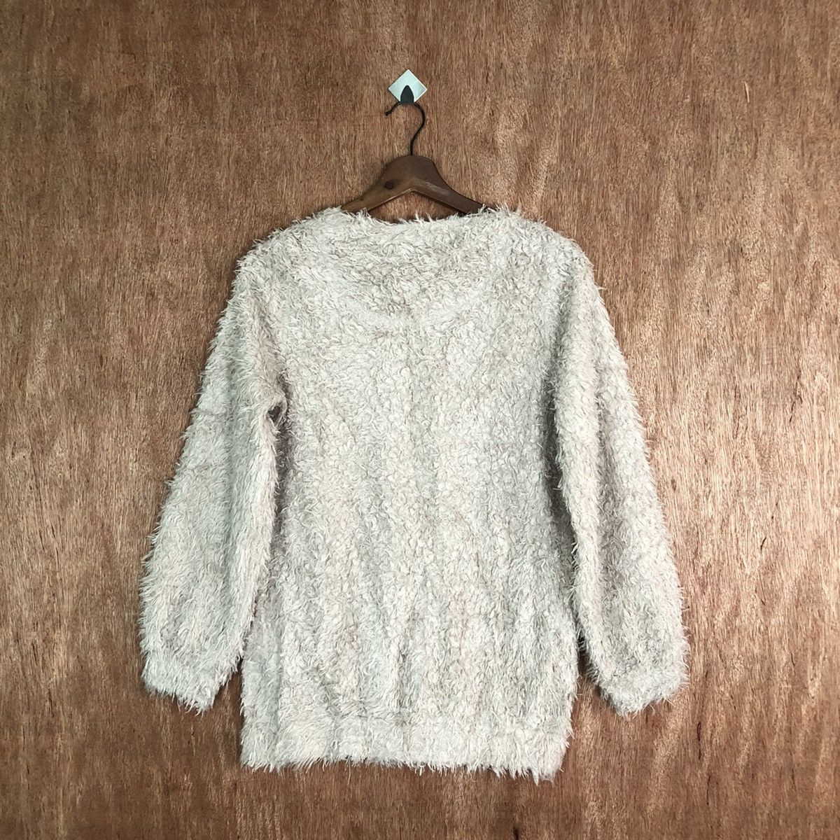 Homespun Knitwear × Japanese Brand × Vintage Japnese Brand Shag Shaggy Fur Mohair Knitwear #6625 Size L / US 10 / IT 46 - 9 Thumbnail