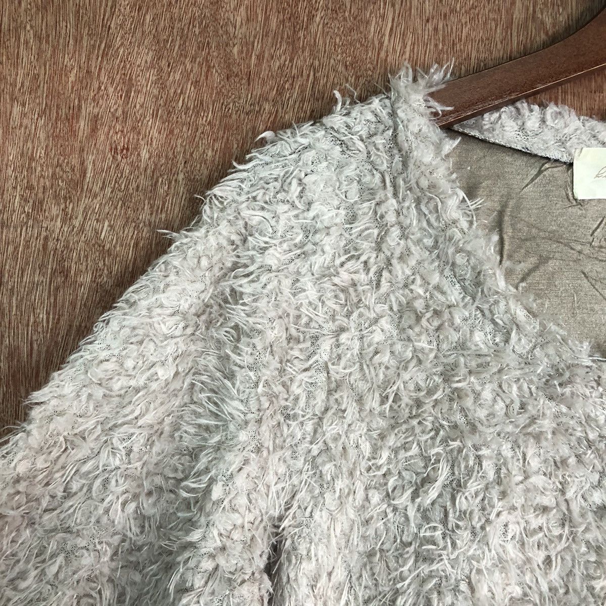 Homespun Knitwear × Japanese Brand × Vintage Japnese Brand Shag Shaggy Fur Mohair Knitwear #6625 Size L / US 10 / IT 46 - 6 Thumbnail