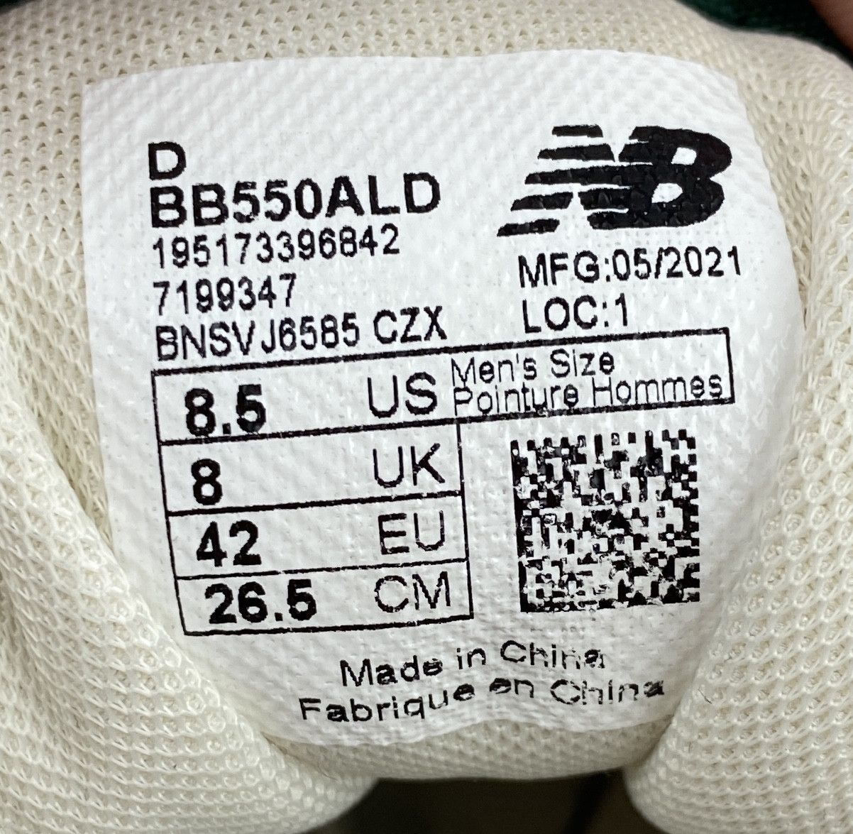 Aime Leon Dore × New Balance Aime Leon Dore X New Balance Green 550 Size US 9 / EU 42 - 14 Thumbnail