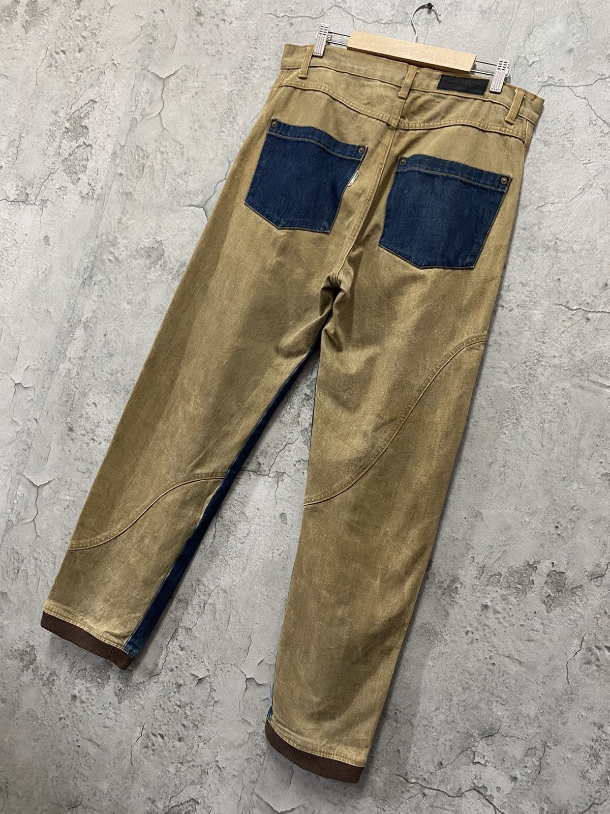 Beauty Beast Japan Brand MonitorGraphic Reconstructed Hybrid Denim Pants Size US 32 / EU 48 - 10 Thumbnail