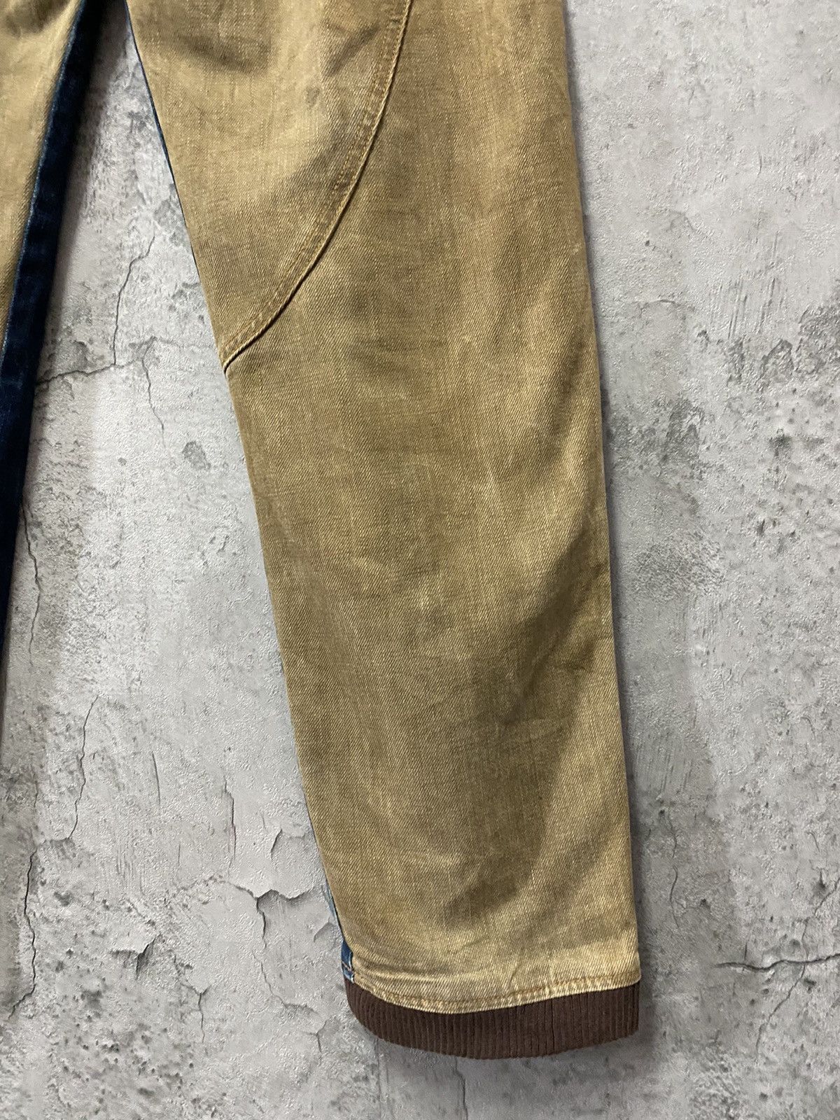 Beauty Beast Japan Brand MonitorGraphic Reconstructed Hybrid Denim Pants Size US 32 / EU 48 - 15 Thumbnail