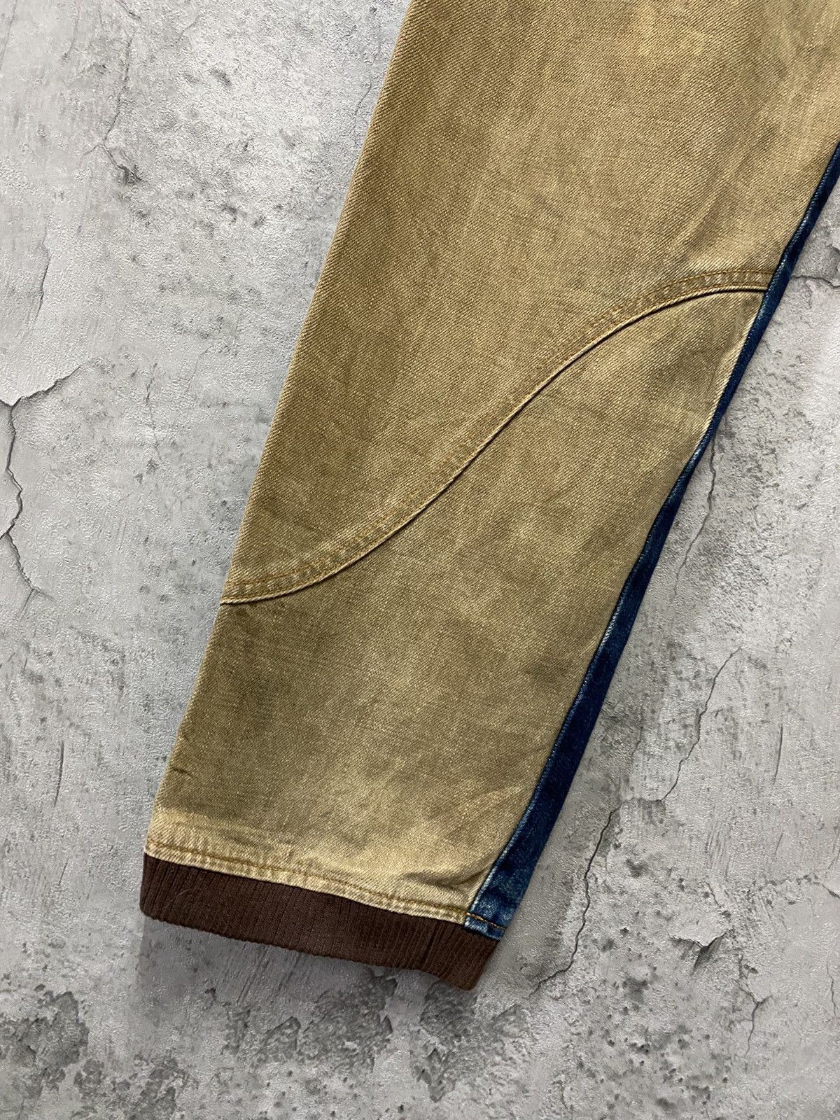 Beauty Beast Japan Brand MonitorGraphic Reconstructed Hybrid Denim Pants Size US 32 / EU 48 - 14 Thumbnail