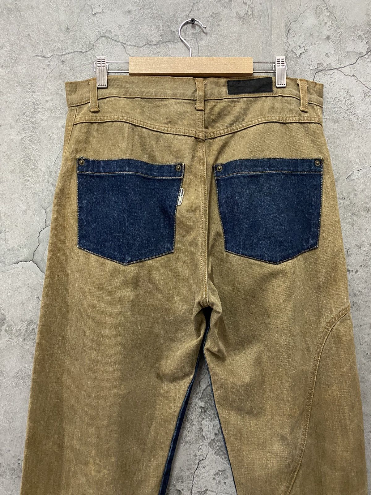 Beauty Beast Japan Brand MonitorGraphic Reconstructed Hybrid Denim Pants Size US 32 / EU 48 - 11 Thumbnail
