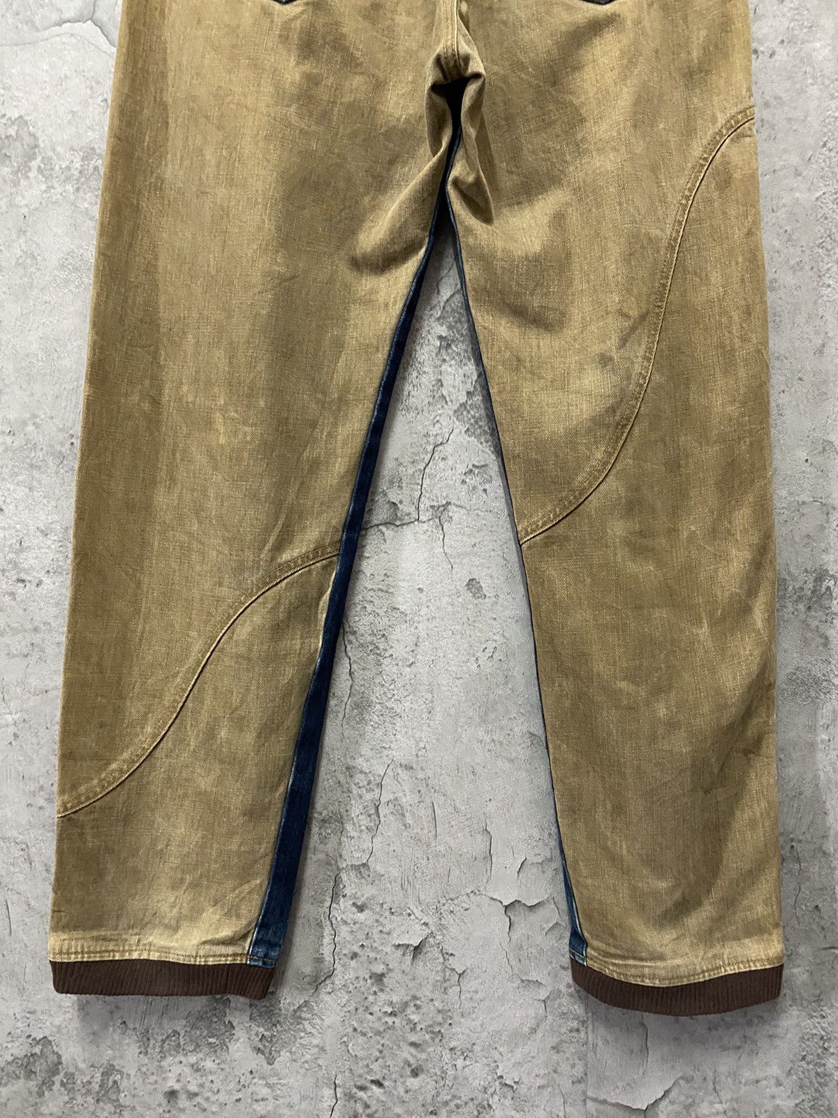 Beauty Beast Japan Brand MonitorGraphic Reconstructed Hybrid Denim Pants Size US 32 / EU 48 - 13 Thumbnail