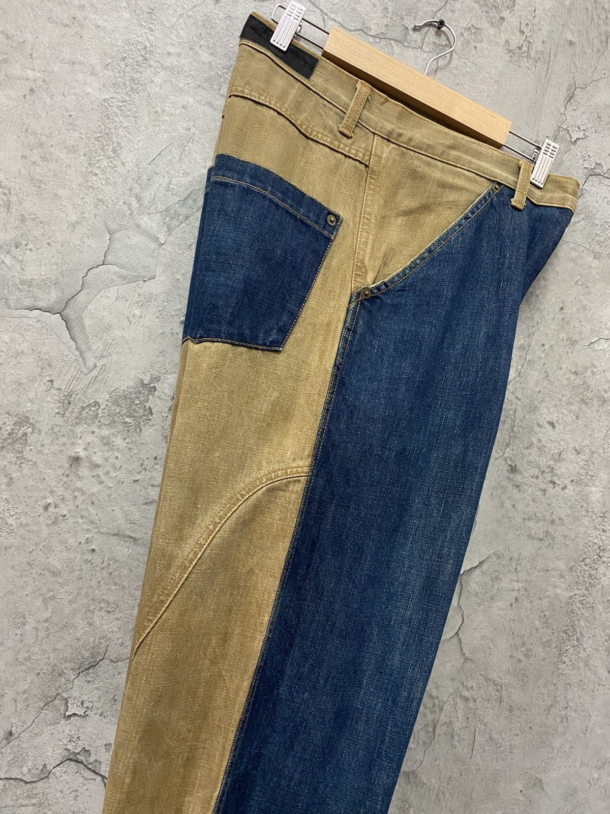 Beauty Beast Japan Brand MonitorGraphic Reconstructed Hybrid Denim Pants Size US 32 / EU 48 - 16 Thumbnail