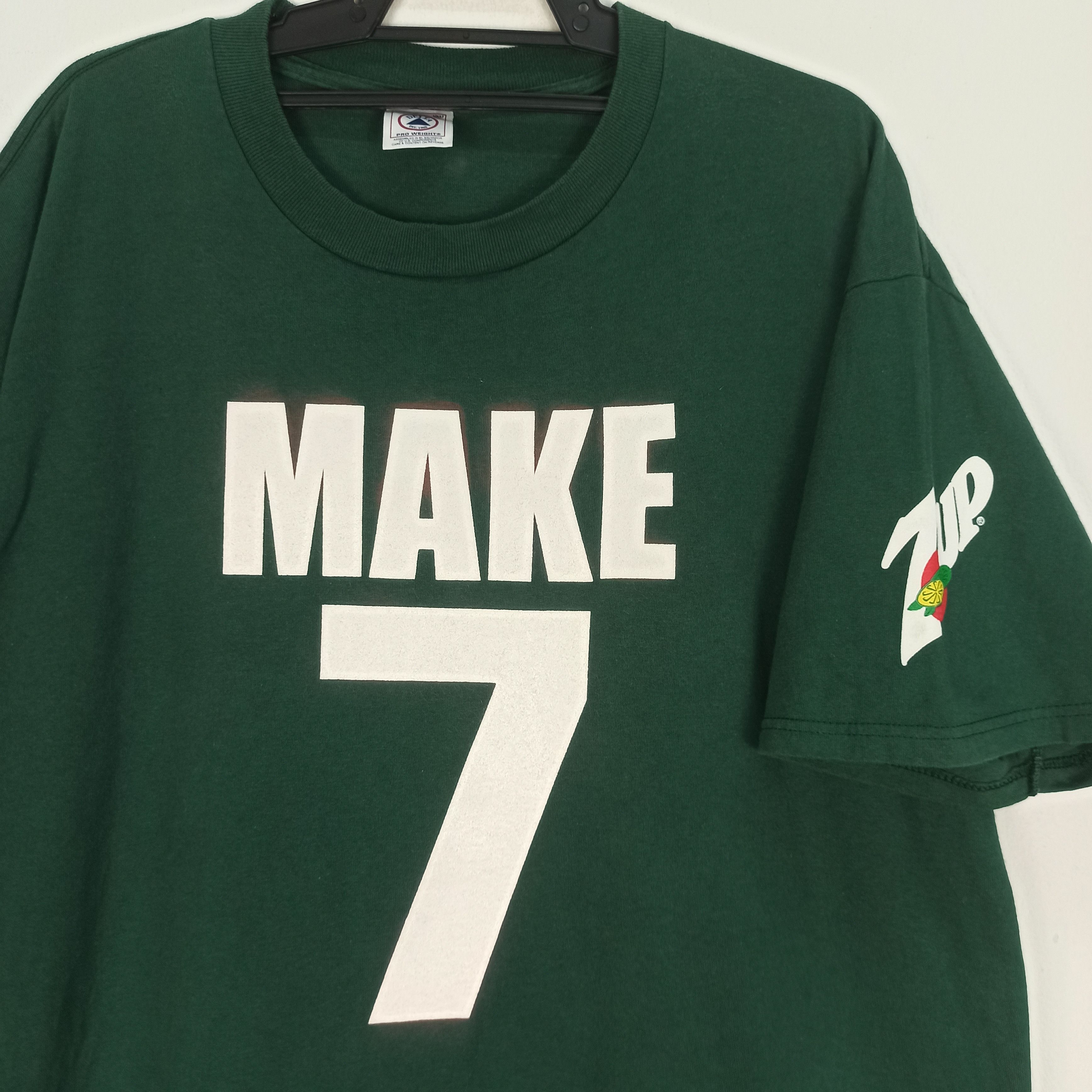 Vintage 🔥STEALS🔥 Vintage 90s 7UP Promo "Make 7 Up Yours" Tee Size US XL / EU 56 / 4 - 3 Thumbnail