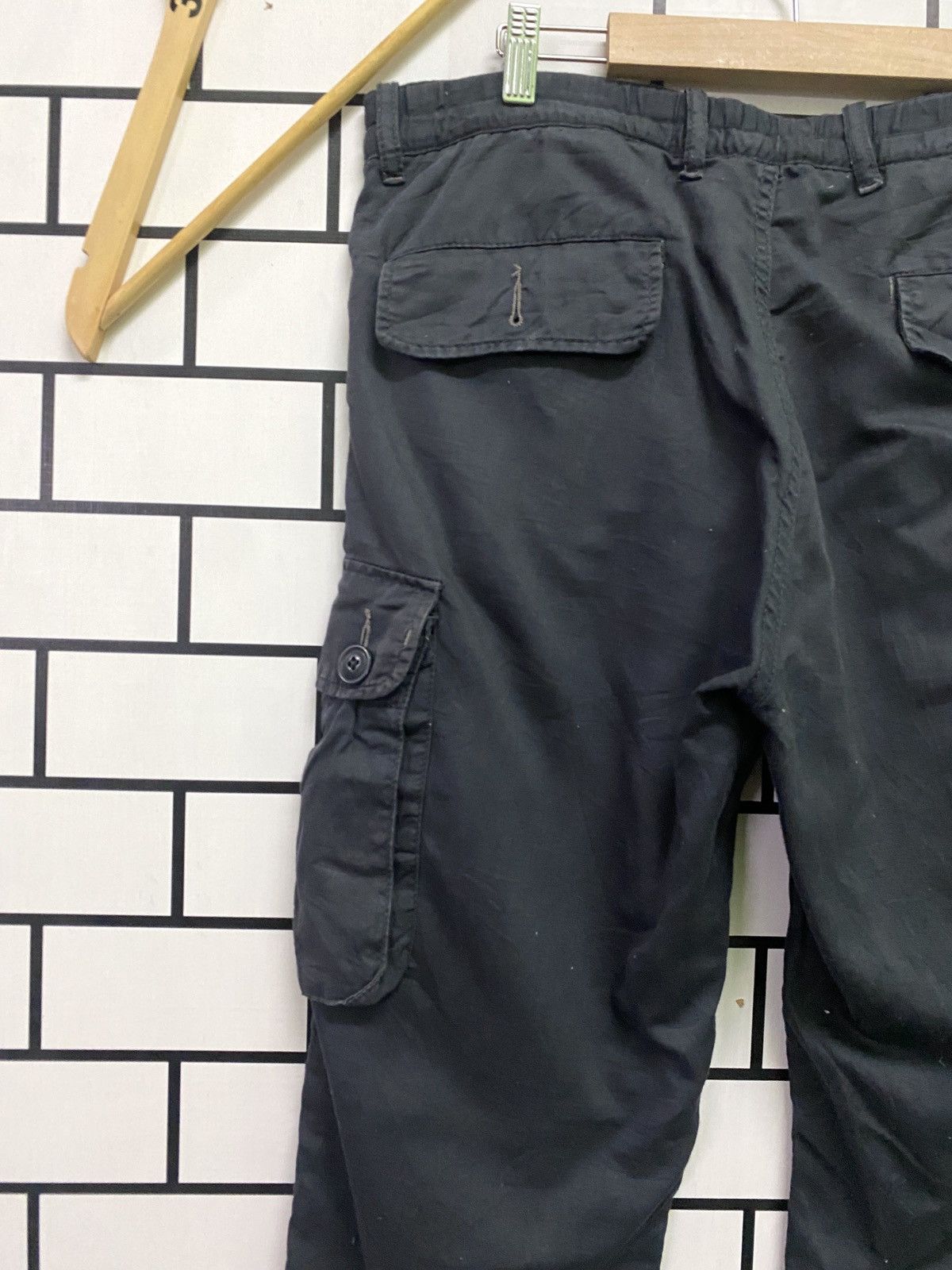 Japanese Brand Japan Made BLUE STANDARD Cargo Multipocket Drawstring Pants Size US 33 - 9 Thumbnail