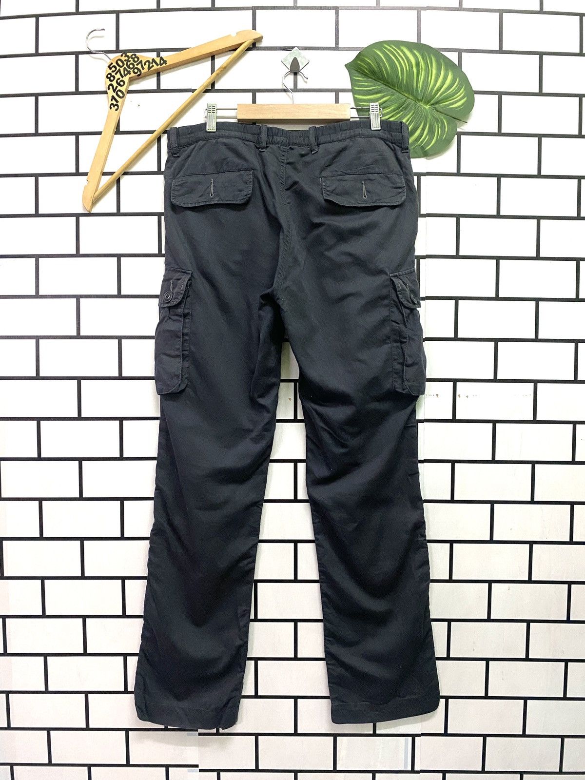 Japanese Brand Japan Made BLUE STANDARD Cargo Multipocket Drawstring Pants Size US 33 - 2 Thumbnail