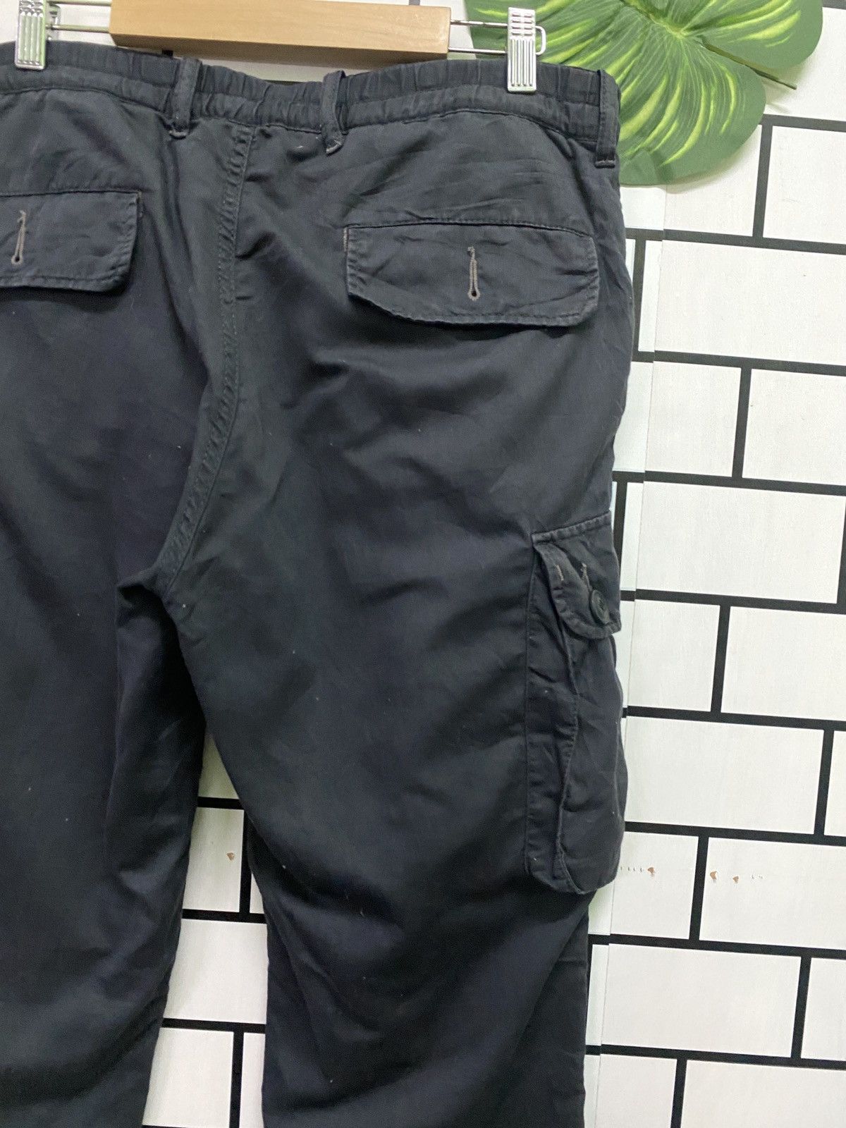Japanese Brand Japan Made BLUE STANDARD Cargo Multipocket Drawstring Pants Size US 33 - 10 Thumbnail