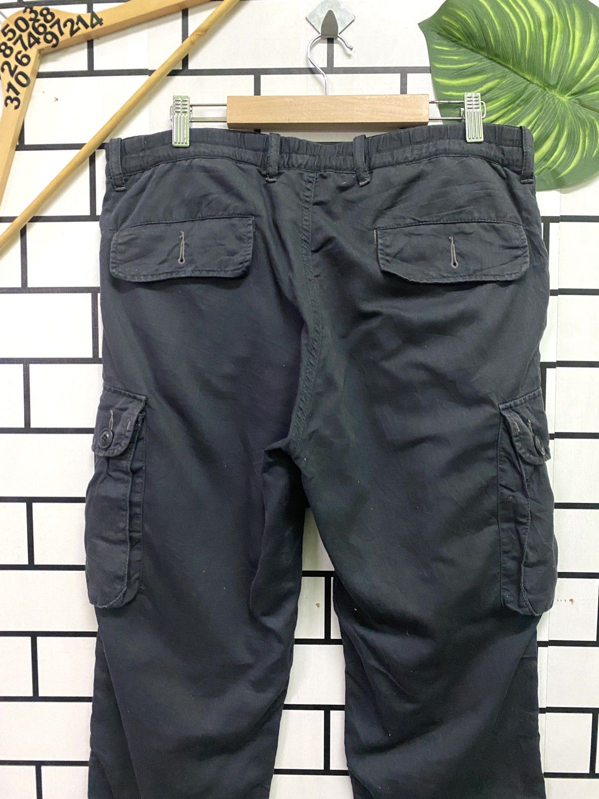 Japanese Brand Japan Made BLUE STANDARD Cargo Multipocket Drawstring Pants Size US 33 - 8 Thumbnail