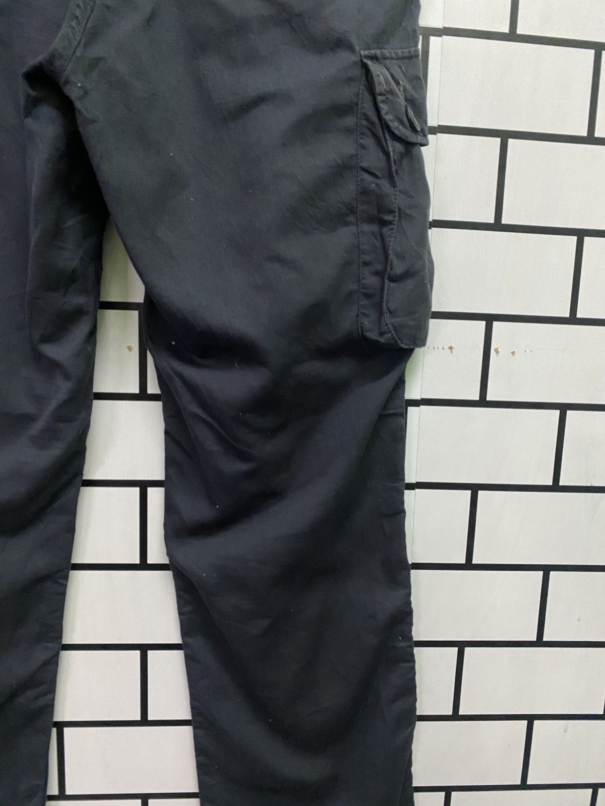 Japanese Brand Japan Made BLUE STANDARD Cargo Multipocket Drawstring Pants Size US 33 - 13 Thumbnail
