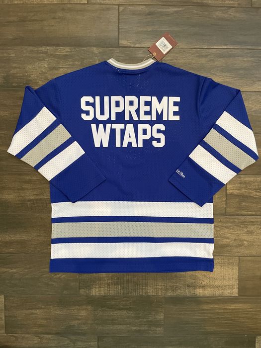Supreme Supreme x WTAPS 21203 Hockey Jersey Blue | Grailed