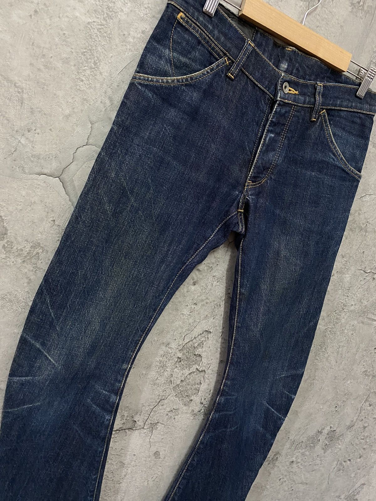 Attachment Kazuyuki Kumagai Attachment Curved Leg Skinny Stacked Denim Size US 30 / EU 46 - 7 Thumbnail