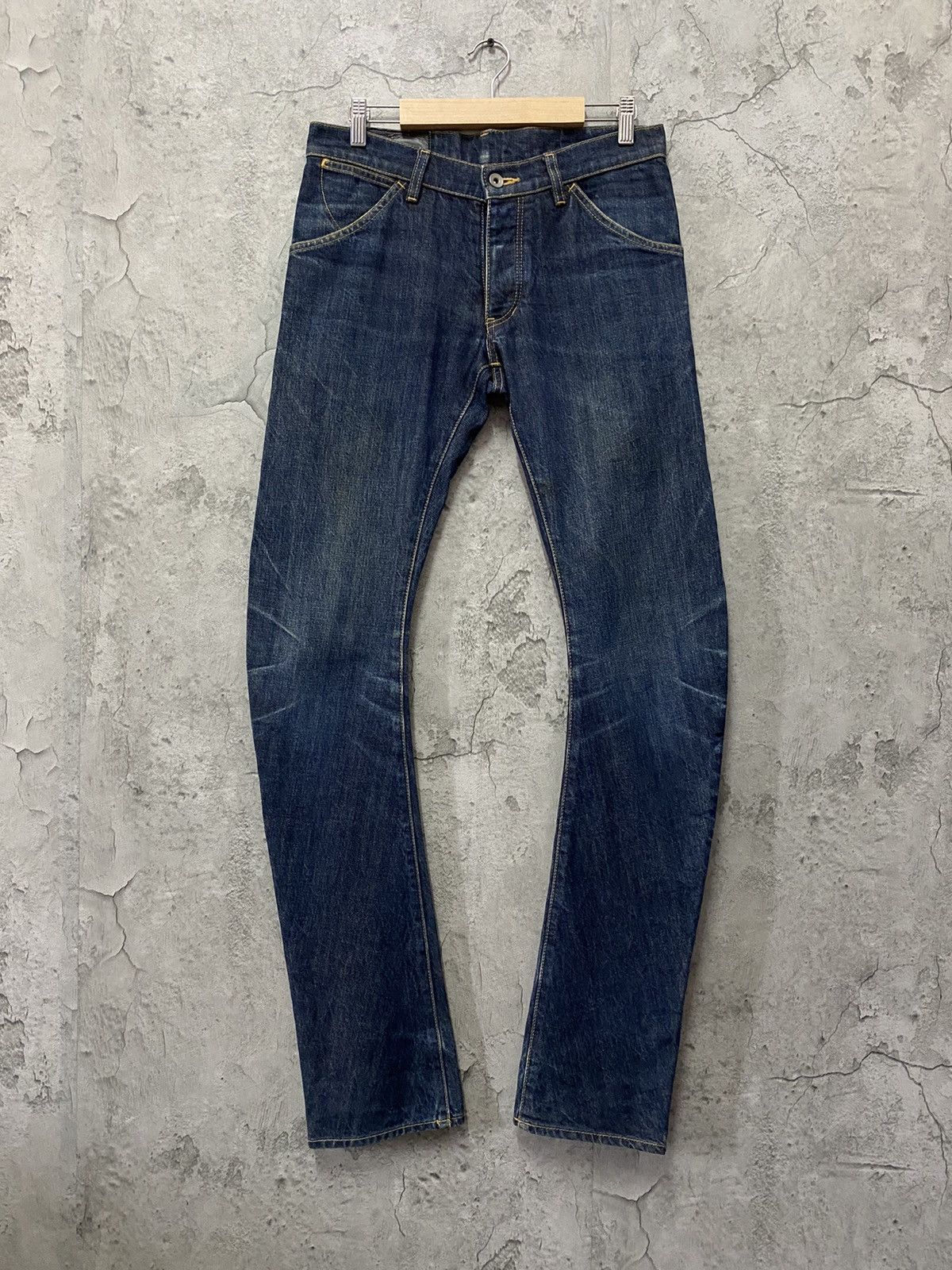 Attachment Kazuyuki Kumagai Attachment Curved Leg Skinny Stacked Denim Size US 30 / EU 46 - 1 Thumbnail