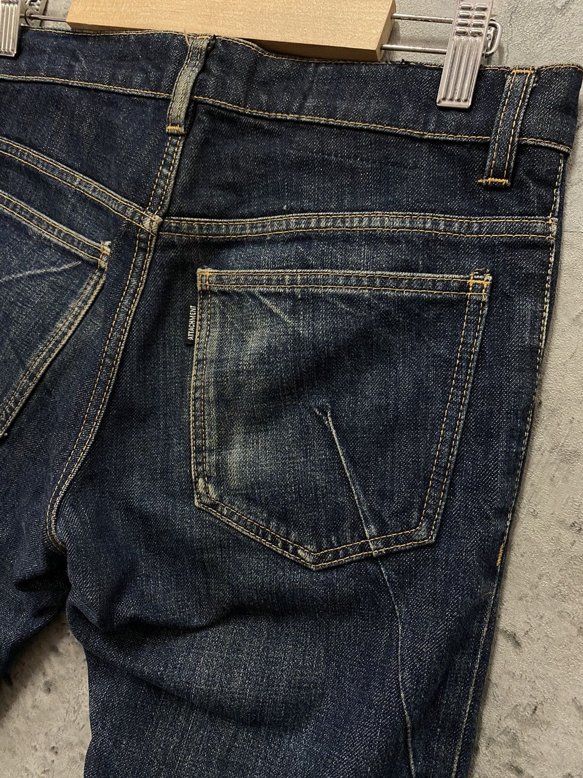 Attachment Kazuyuki Kumagai Attachment Curved Leg Skinny Stacked Denim Size US 30 / EU 46 - 13 Thumbnail