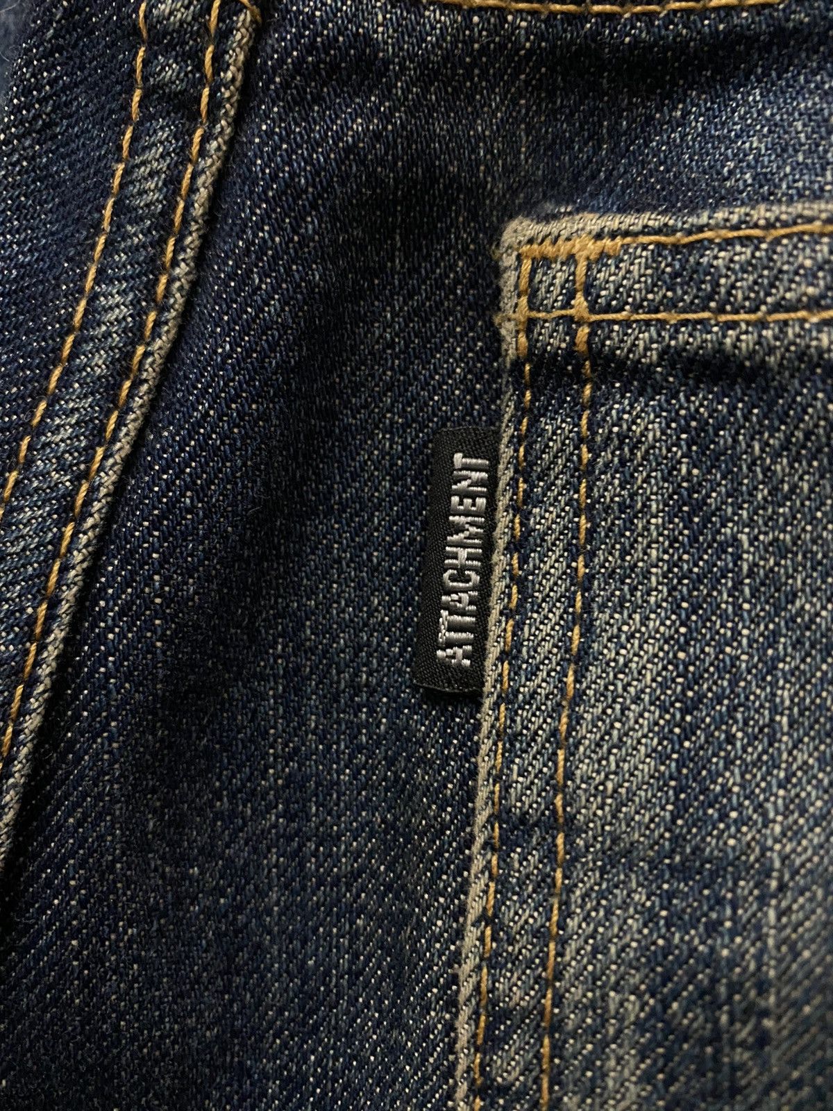 Attachment Kazuyuki Kumagai Attachment Curved Leg Skinny Stacked Denim Size US 30 / EU 46 - 14 Thumbnail