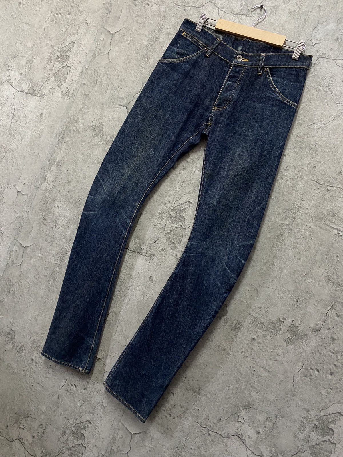 Attachment Kazuyuki Kumagai Attachment Curved Leg Skinny Stacked Denim Size US 30 / EU 46 - 3 Thumbnail