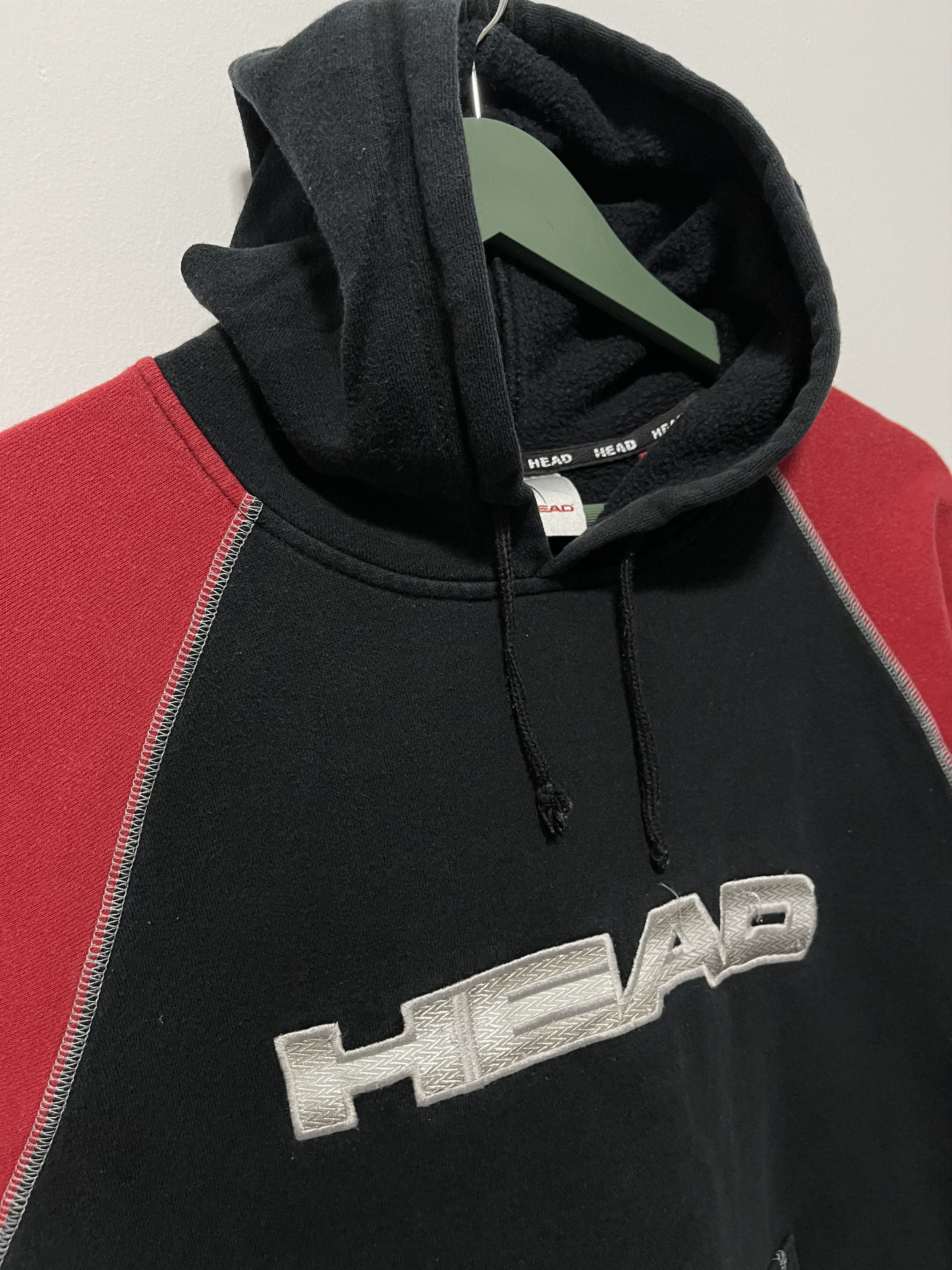 Japanese Brand Vintage Head Rmbroidered Two Tone Hoodie Sweatshirt Size US S / EU 44-46 / 1 - 2 Thumbnail