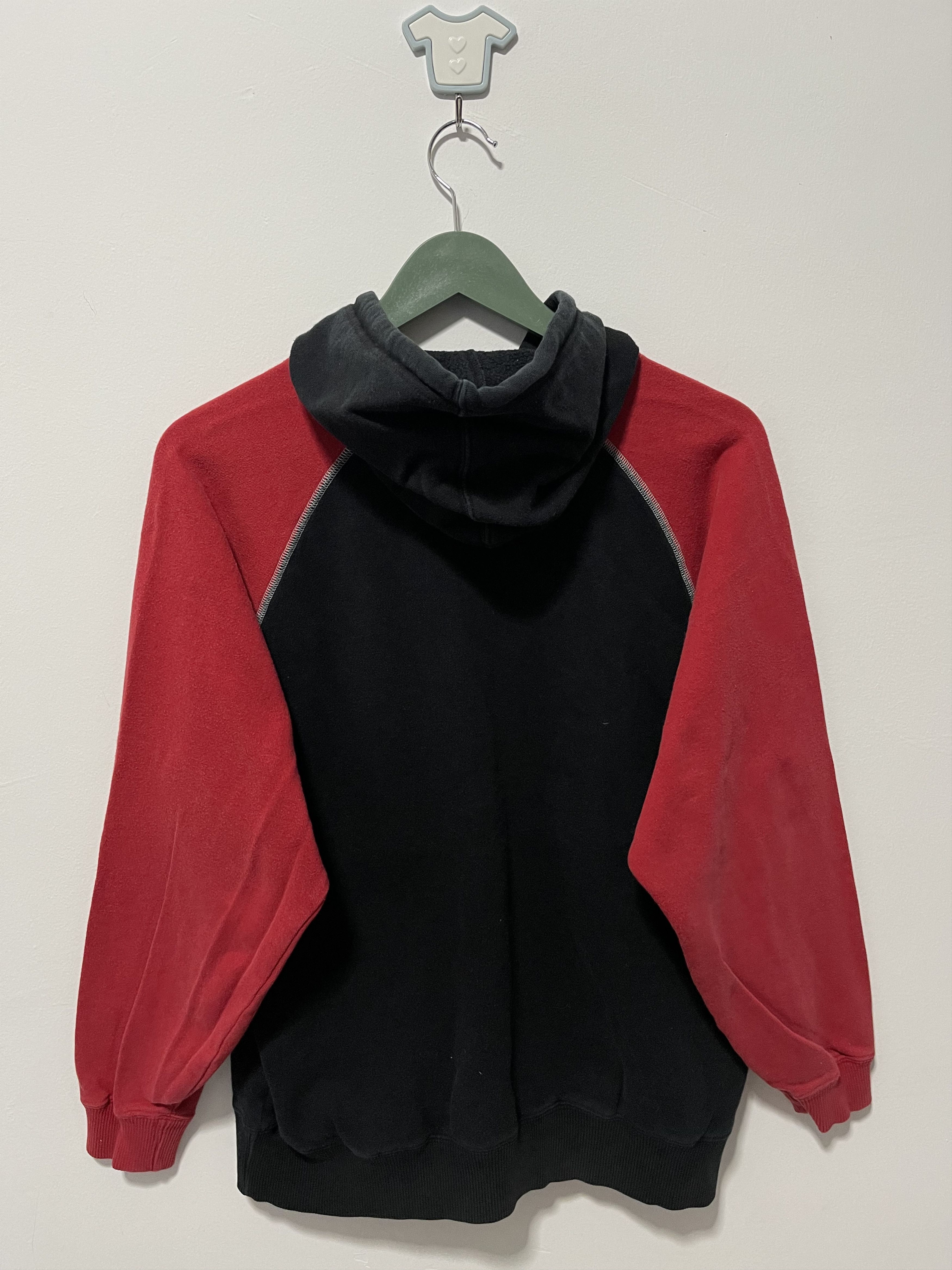 Japanese Brand Vintage Head Rmbroidered Two Tone Hoodie Sweatshirt Size US S / EU 44-46 / 1 - 7 Thumbnail