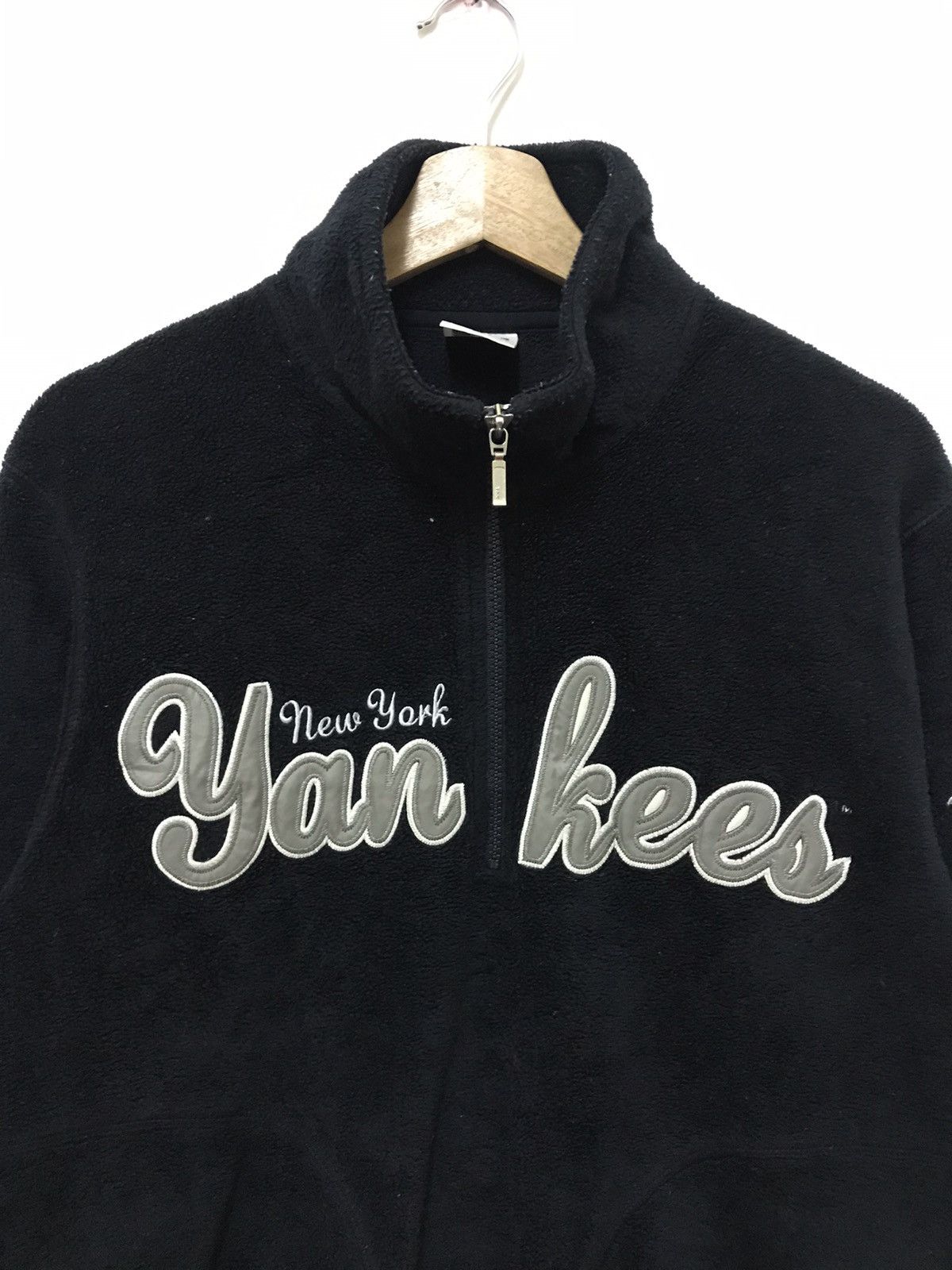 MLB × New York Yankees × Vintage Vintage New York Yankees X MLB Fleece Sweatshirt Half Zip Size US XL / EU 56 / 4 - 3 Thumbnail