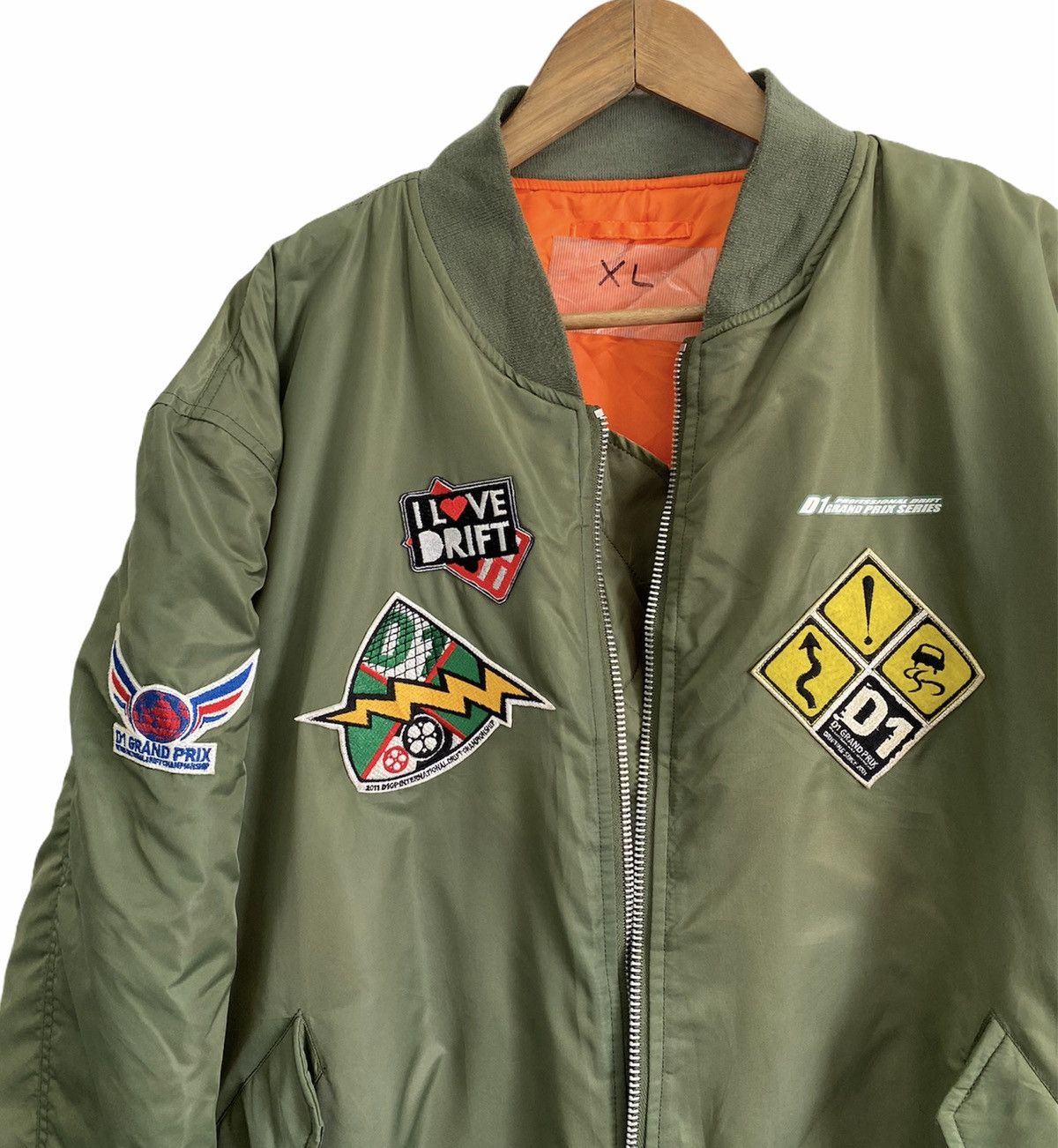 Japanese Brand 🔥GRAIL🇯🇵 VINTAGE RACING D1 GRAND PRIX ma+ BOMBER JACKET Size US XXL / EU 58 / 5 - 4 Thumbnail
