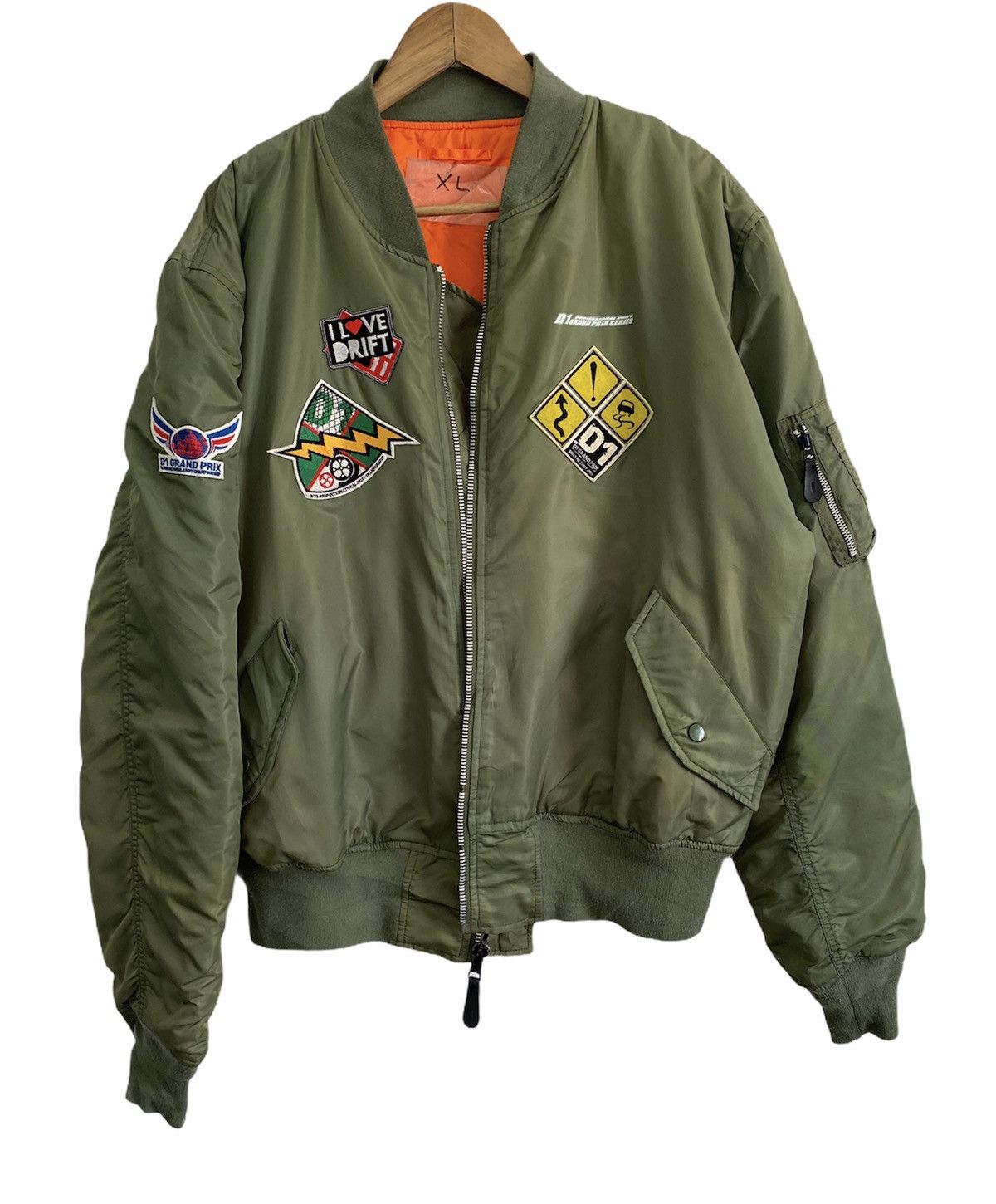 Japanese Brand 🔥GRAIL🇯🇵 VINTAGE RACING D1 GRAND PRIX ma+ BOMBER JACKET Size US XXL / EU 58 / 5 - 2 Thumbnail