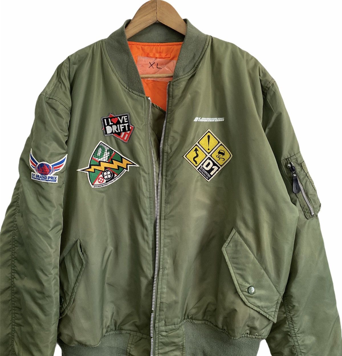 Japanese Brand 🔥GRAIL🇯🇵 VINTAGE RACING D1 GRAND PRIX ma+ BOMBER JACKET Size US XXL / EU 58 / 5 - 3 Thumbnail