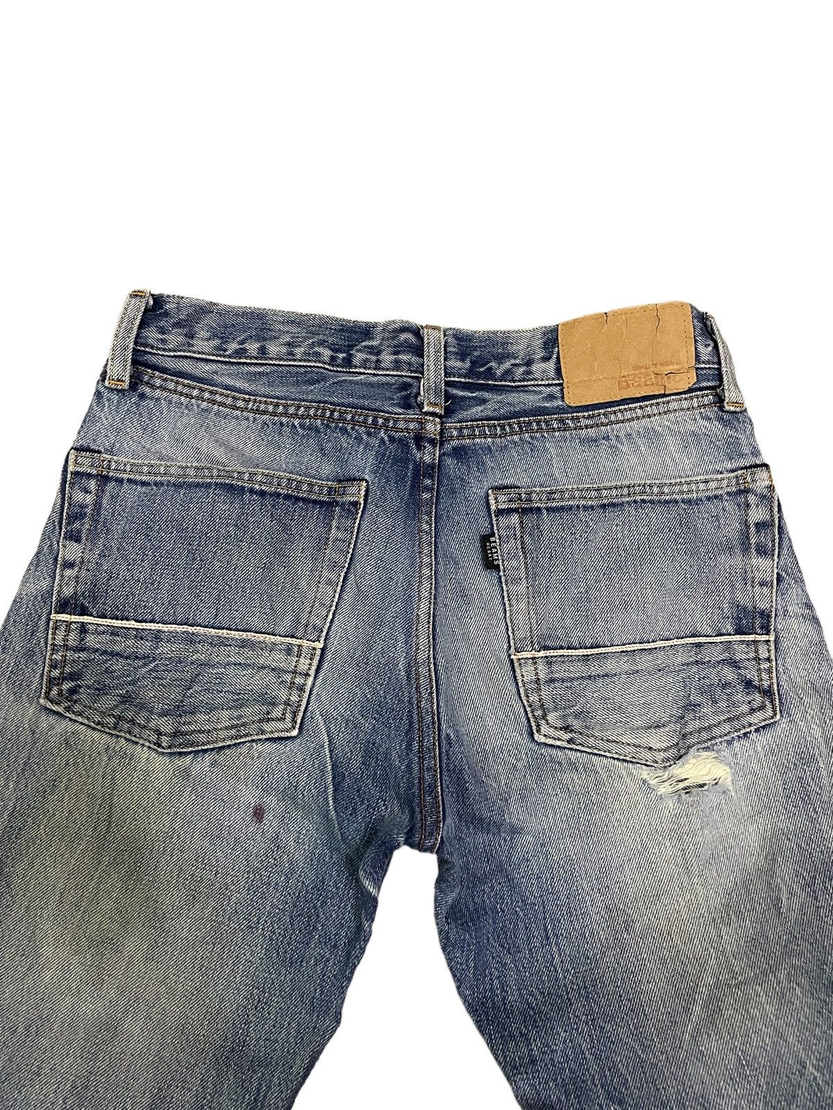 Beams Plus Beams Japan Blue Wash Straight-Cut Selvedge Jeans Size US 28 / EU 44 - 13 Thumbnail