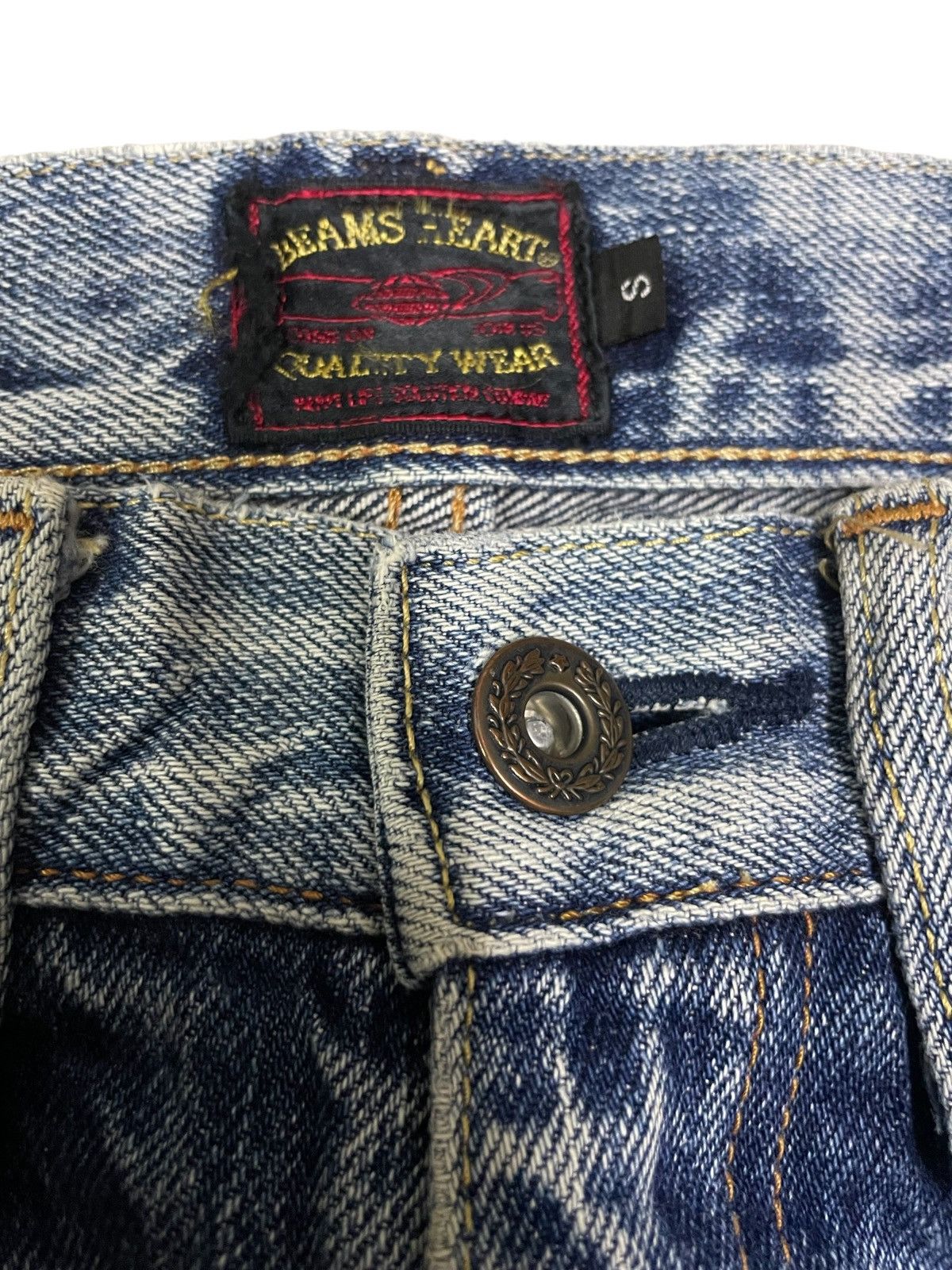 Beams Plus Beams Japan Blue Wash Straight-Cut Selvedge Jeans Size US 28 / EU 44 - 4 Thumbnail
