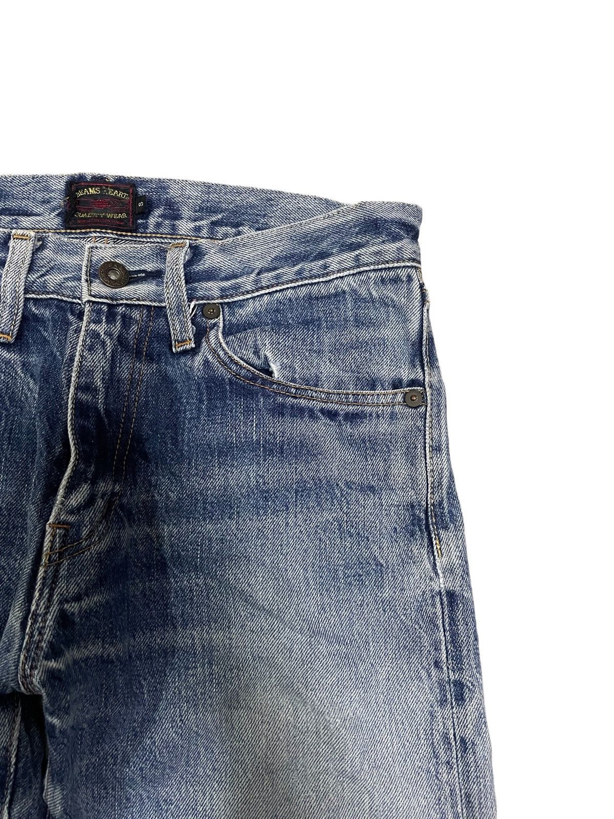 Beams Plus Beams Japan Blue Wash Straight-Cut Selvedge Jeans Size US 28 / EU 44 - 5 Thumbnail