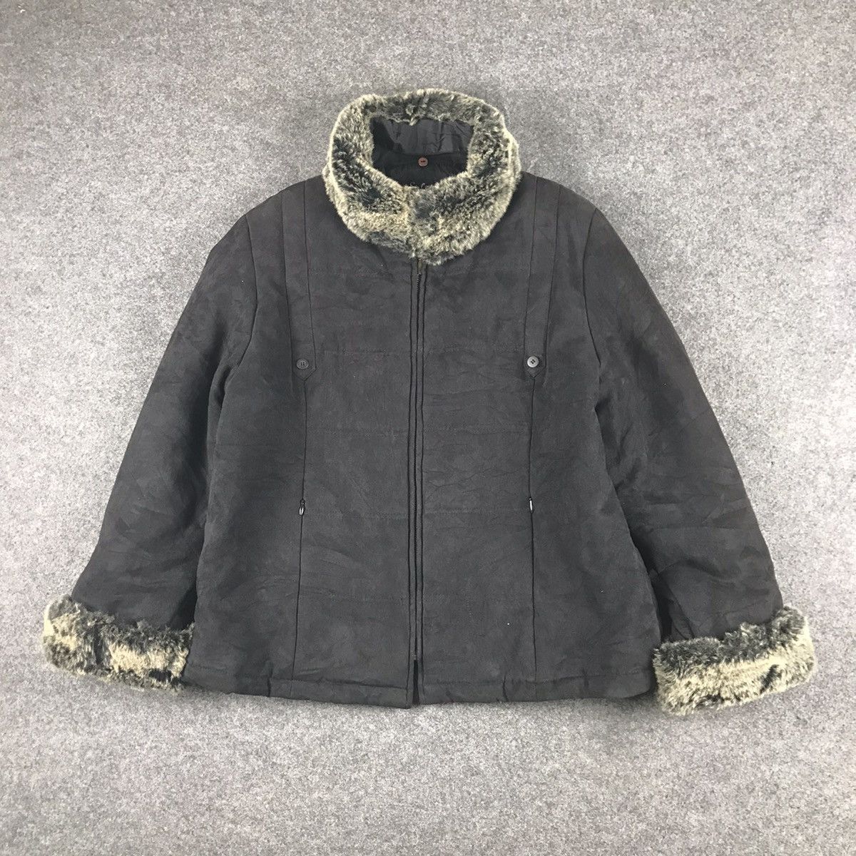 Vintage Rare luxury Vintage Sherpa full zipper jacket Size US M / EU 48-50 / 2 - 1 Thumbnail